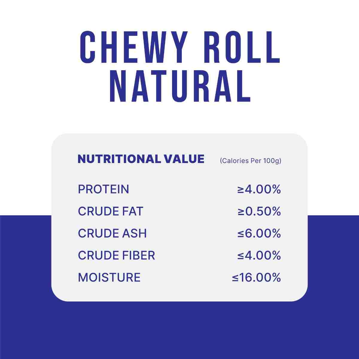 Snackers Non Rawhide Chews Chewy Roll Natural for Dogs, 225 g