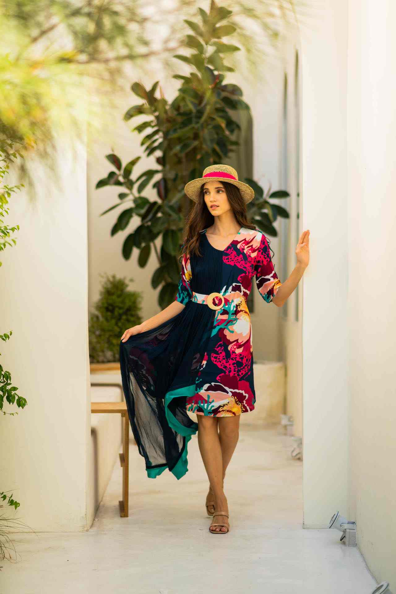riv nobihiko JACARANDA DRESS (ネイビー) Violette Velvet Dress – Zebrano | Designer Clothing NZ