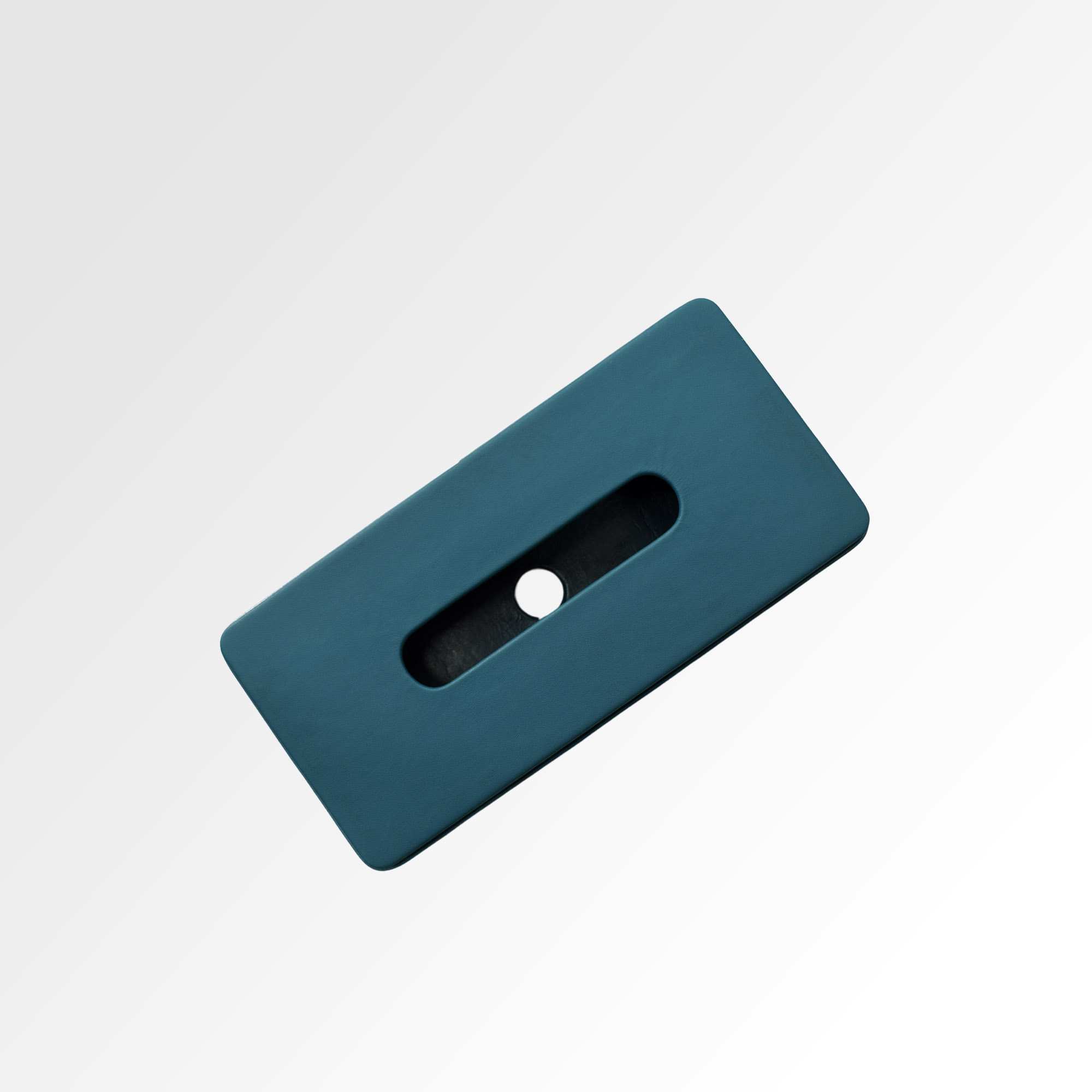 Tissue Box Holder for Home and Office in Premium Faux Leather | Size: 9.5 x 4.5 x 2.5(H) Inches | Moderno | Blue