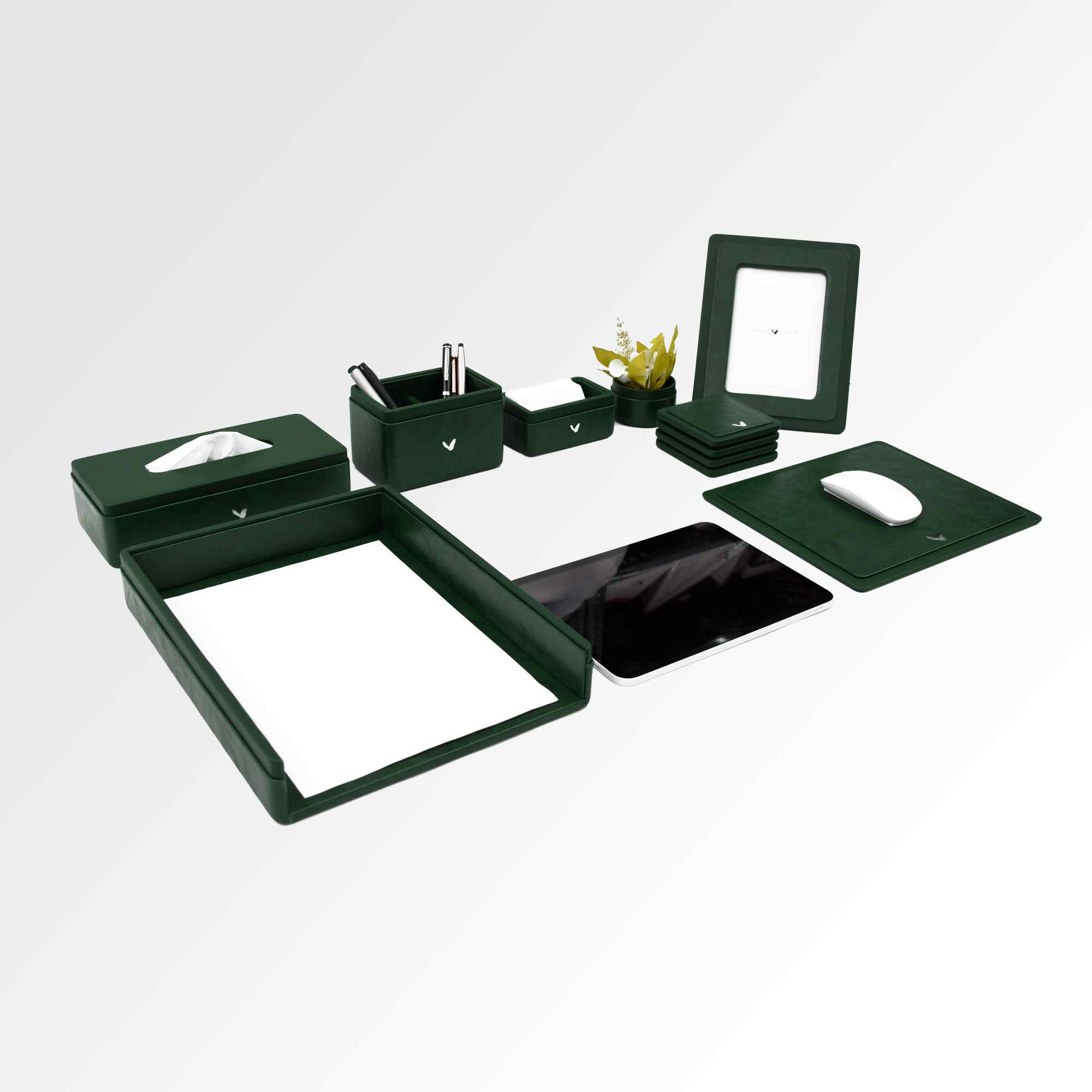 Desk Set | Light | SO8 | Moderno | Olive Green