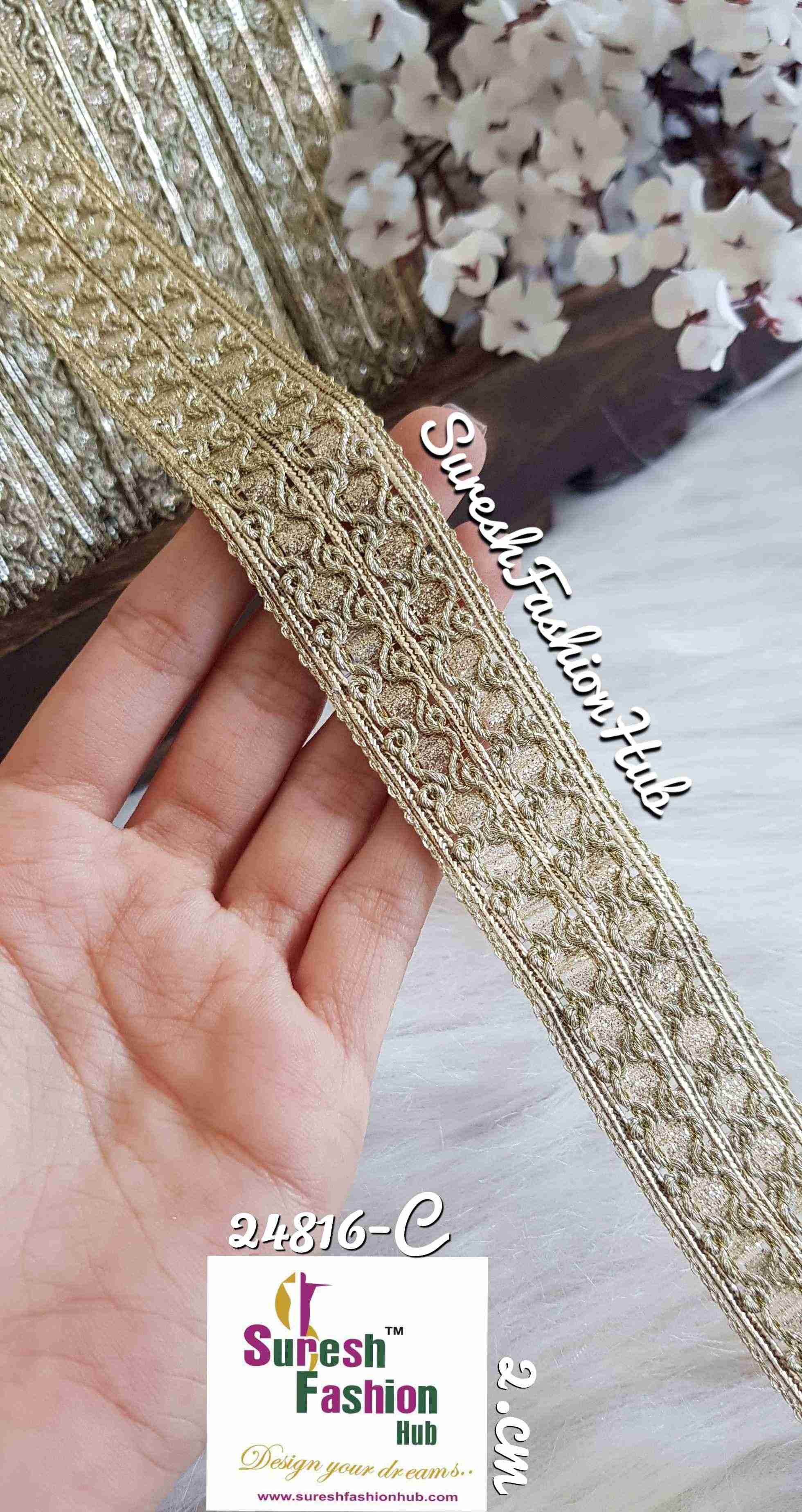Fine Pattern With a Wider Scope Light Gold Trim