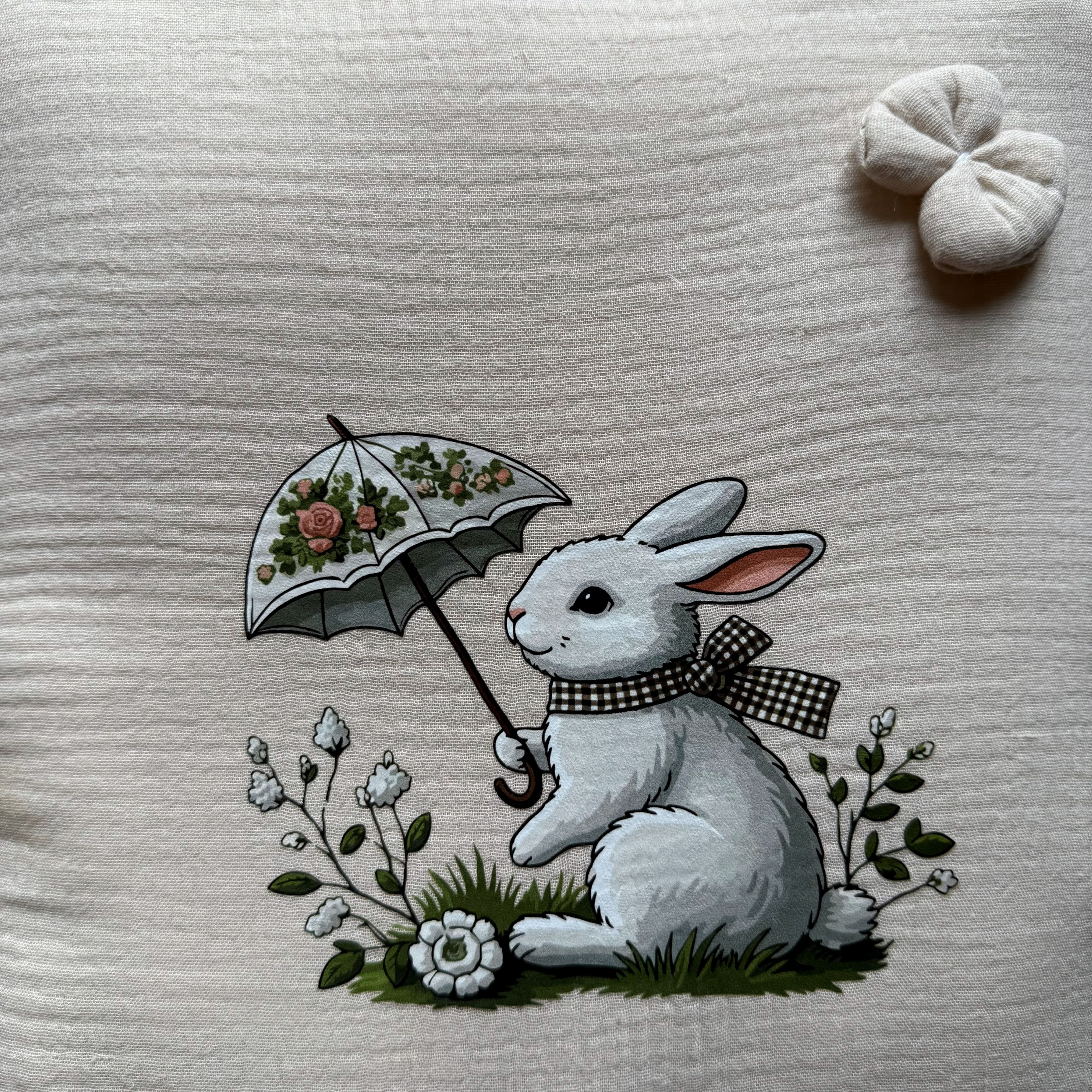 Bunny Garden Muslin Sleeping Bag
