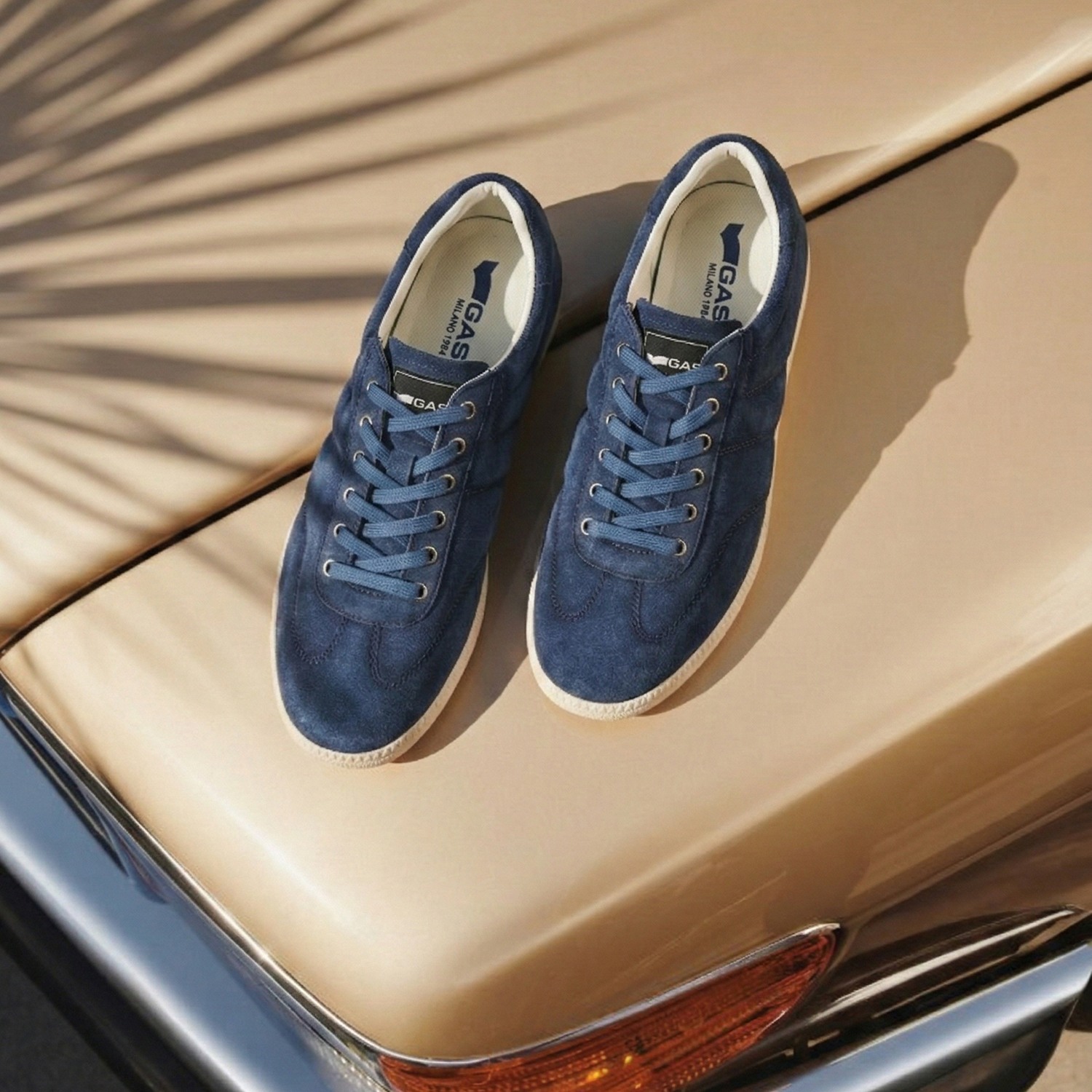 GAS Men Omega Navy Sneakers