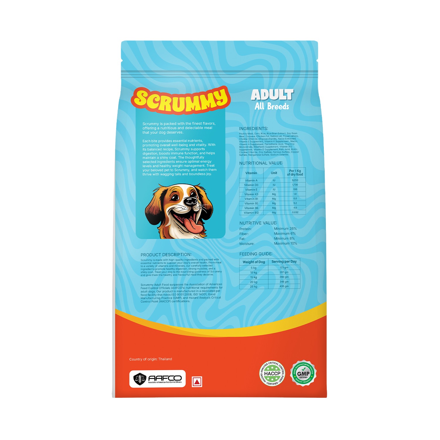 Scrummy Chicken & Eggs Adult All Breeds Kibble Dry Food for Dogs, 3 kg