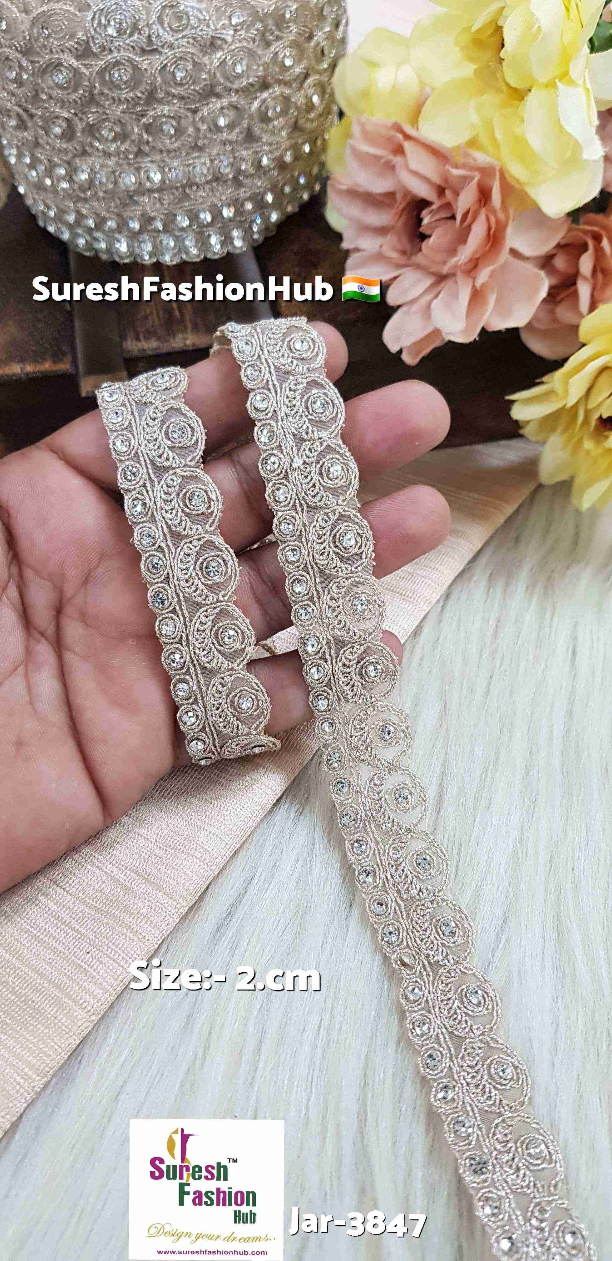 Dori Organza Lace with Diamonds