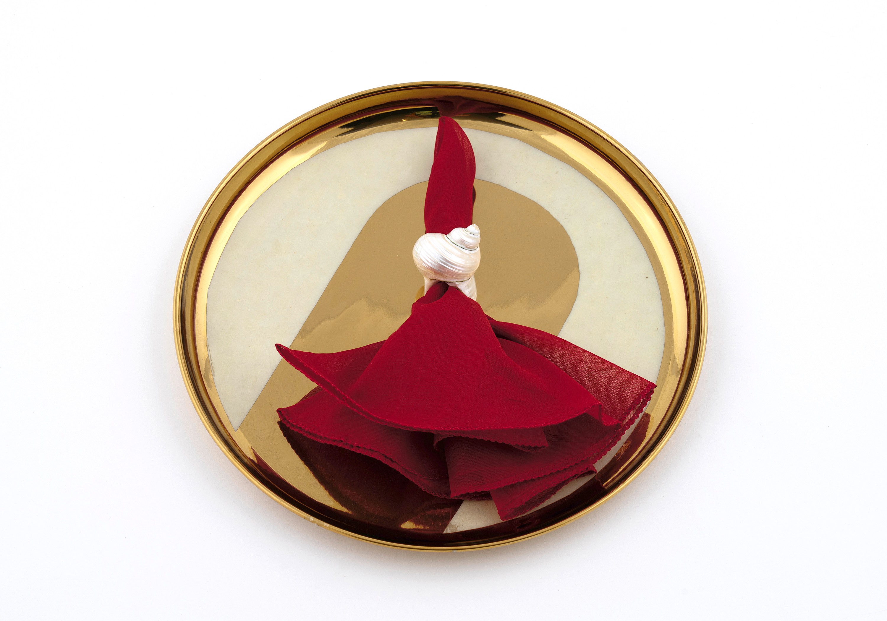 Insignia Gold White Dinner plate