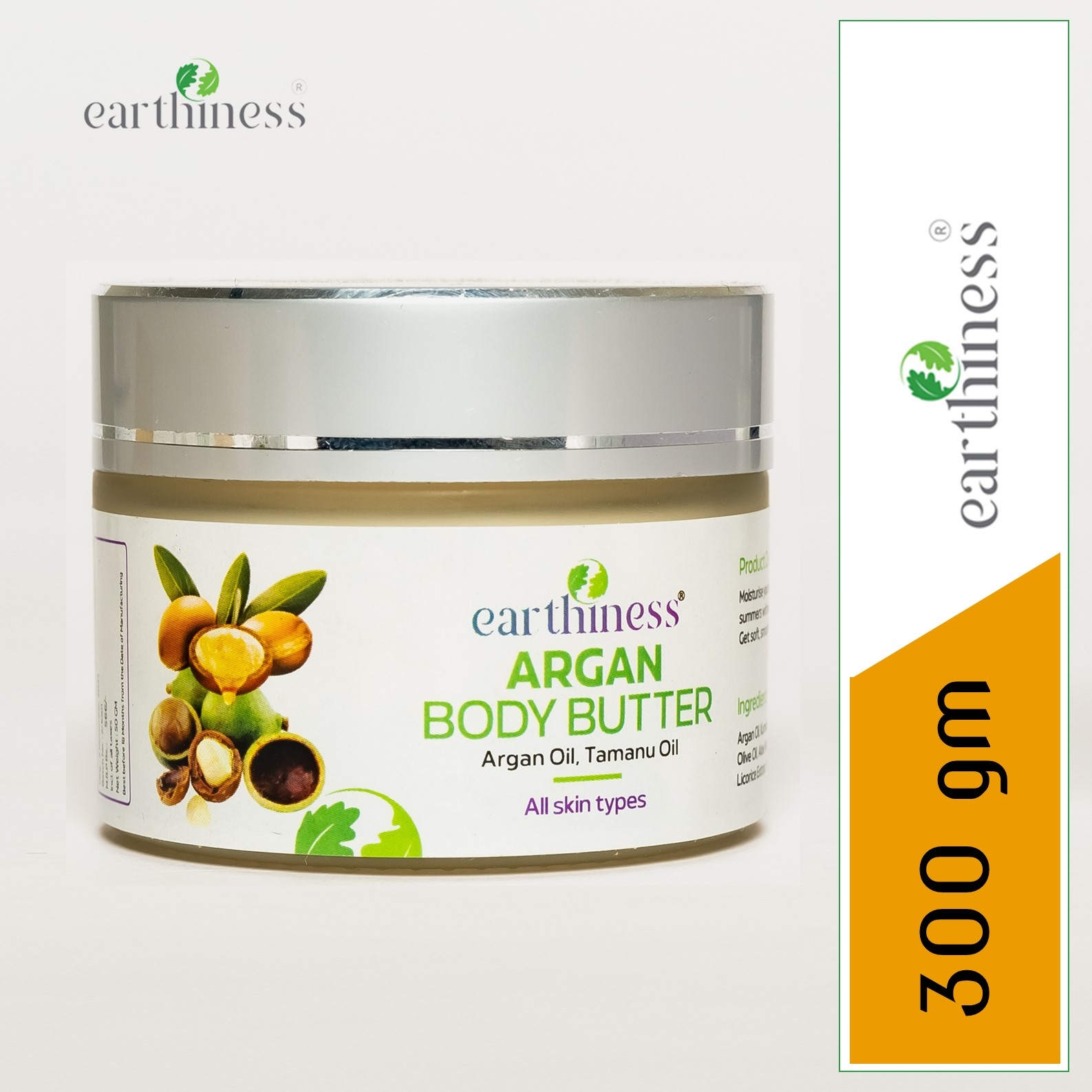 Earthiness | Earthiness Argan Body Butter - 300 gm 1