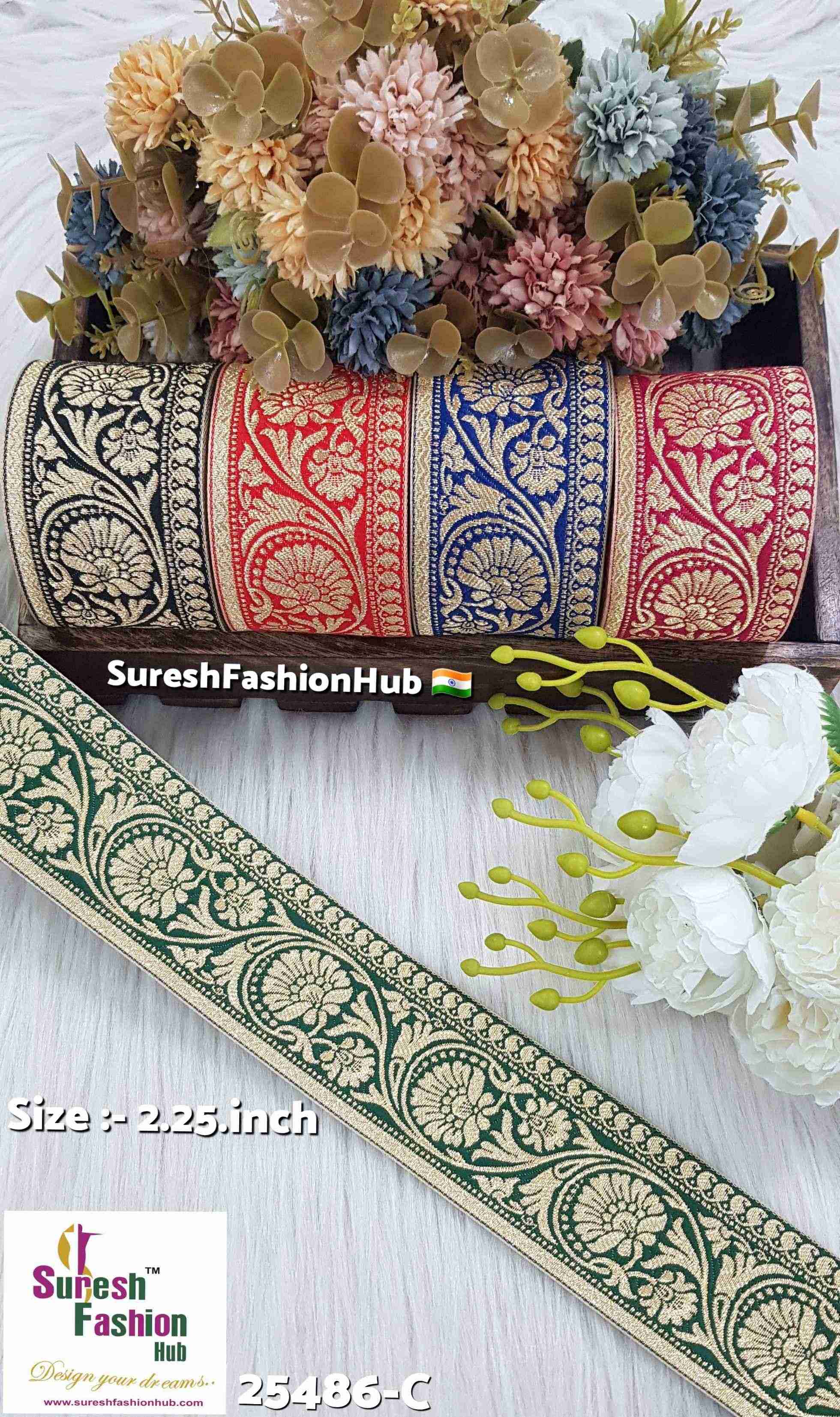 Navy Noble Banarasi Lace