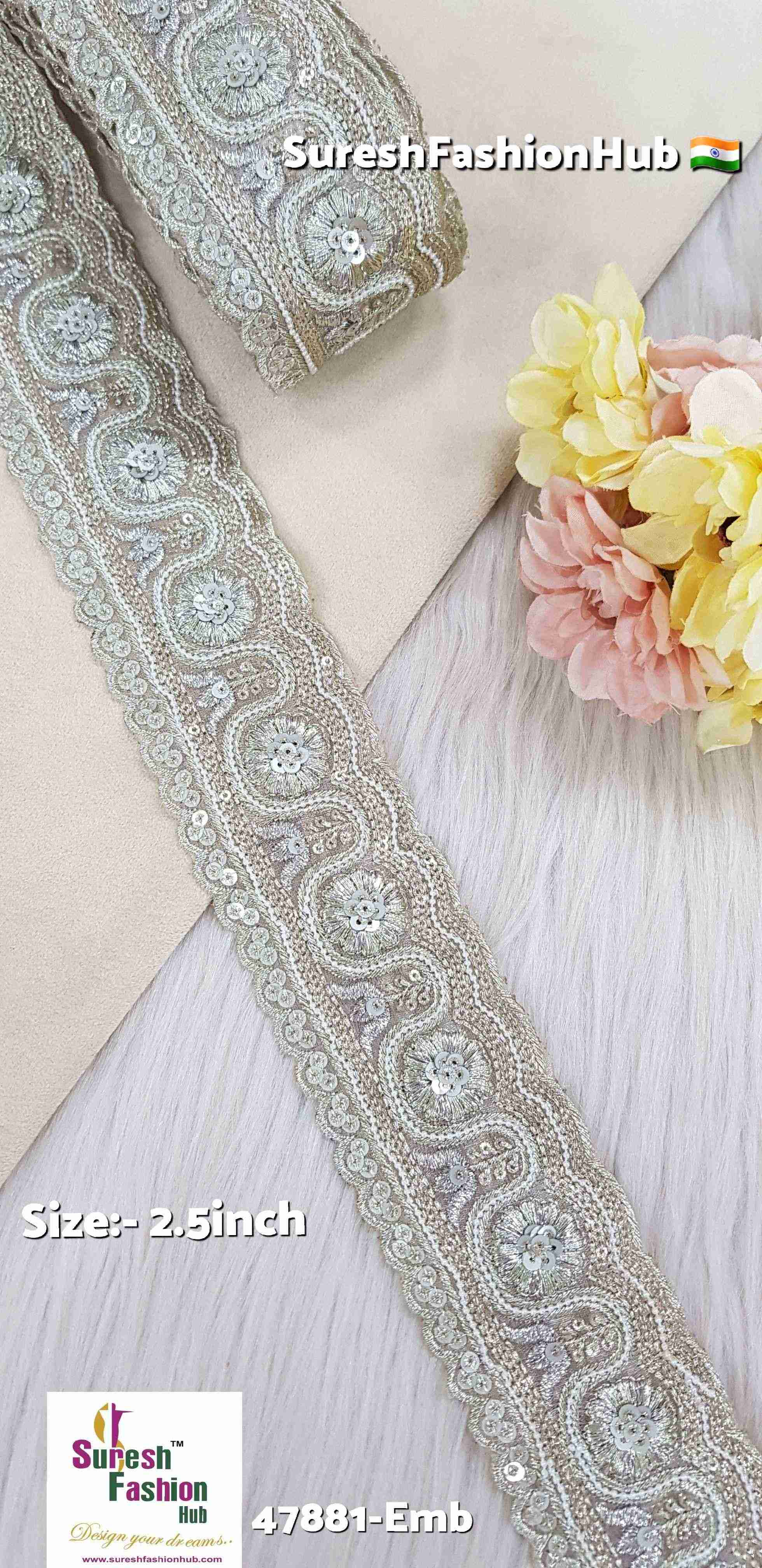 Water Gold Brilliance Embroidery Lace