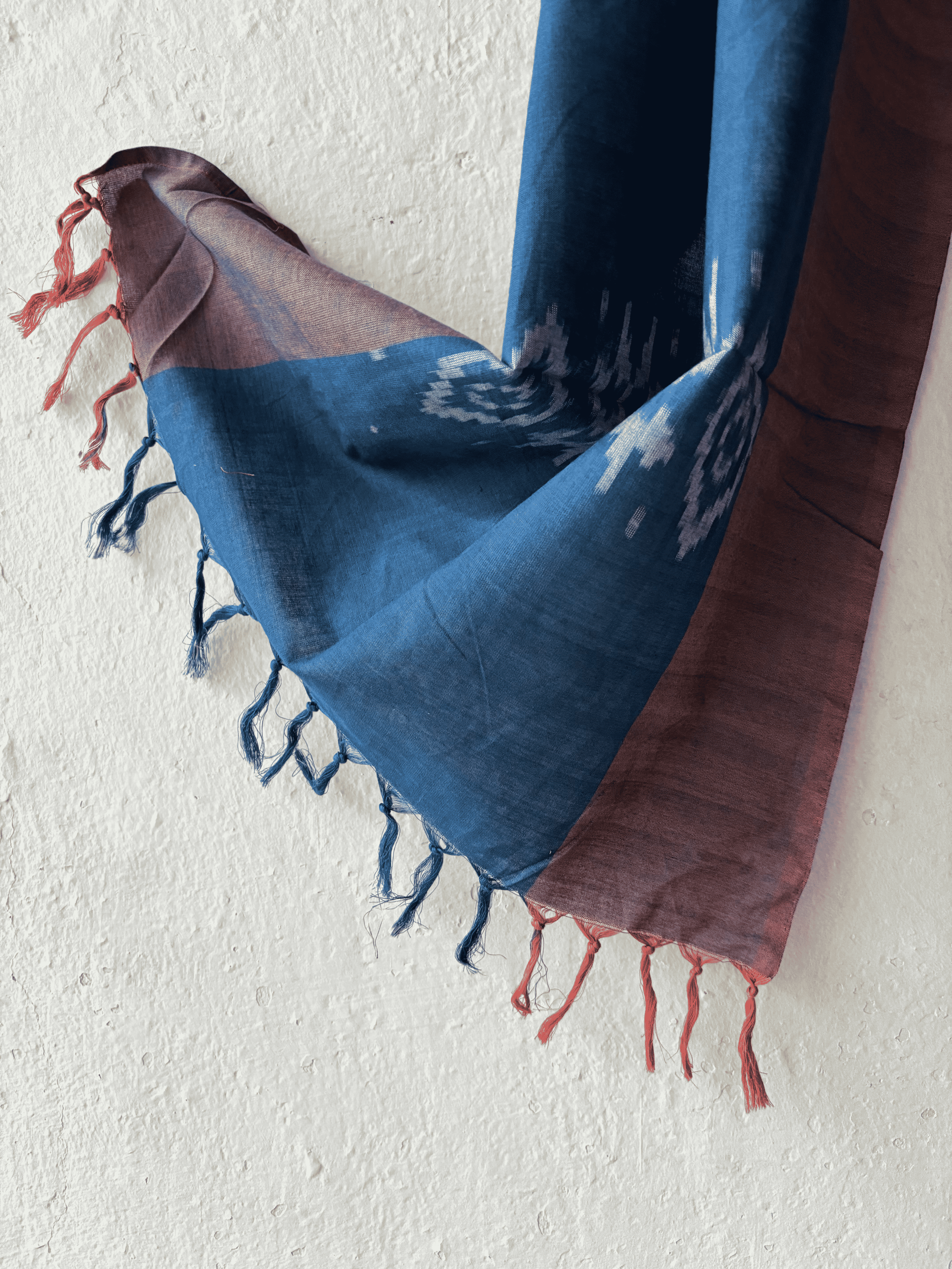 Natural Dyes Teliya Ikat Stole