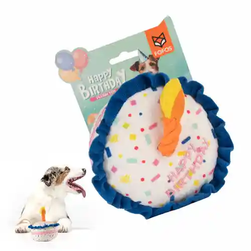 Barkbutler Fofos Birthday Cake Plush Toy for Dogs
