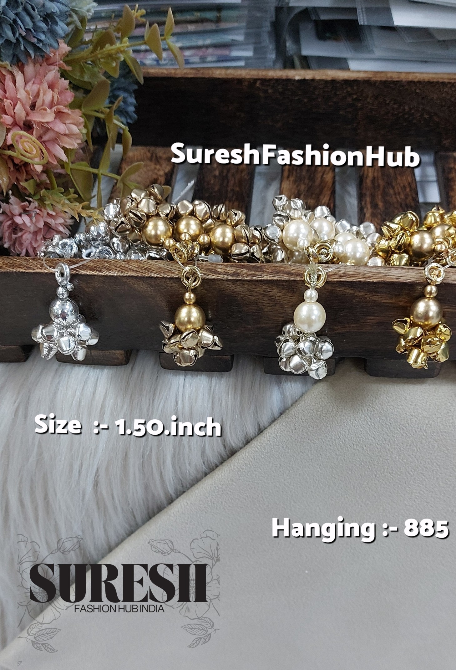 Gold Ghungroo Glow Tassel – H-885