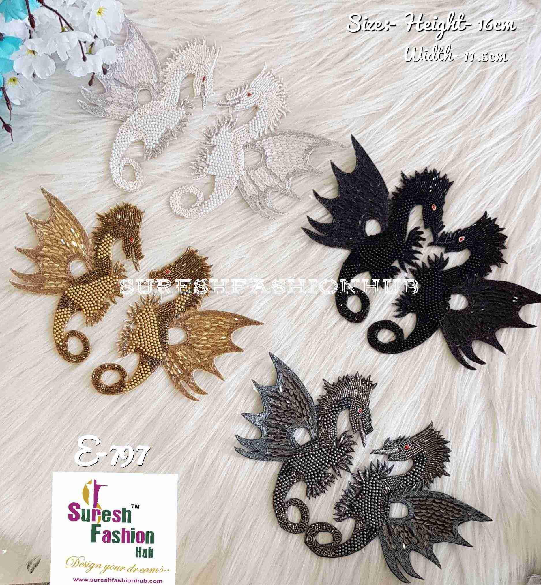 White Queer Sea Horse Patch