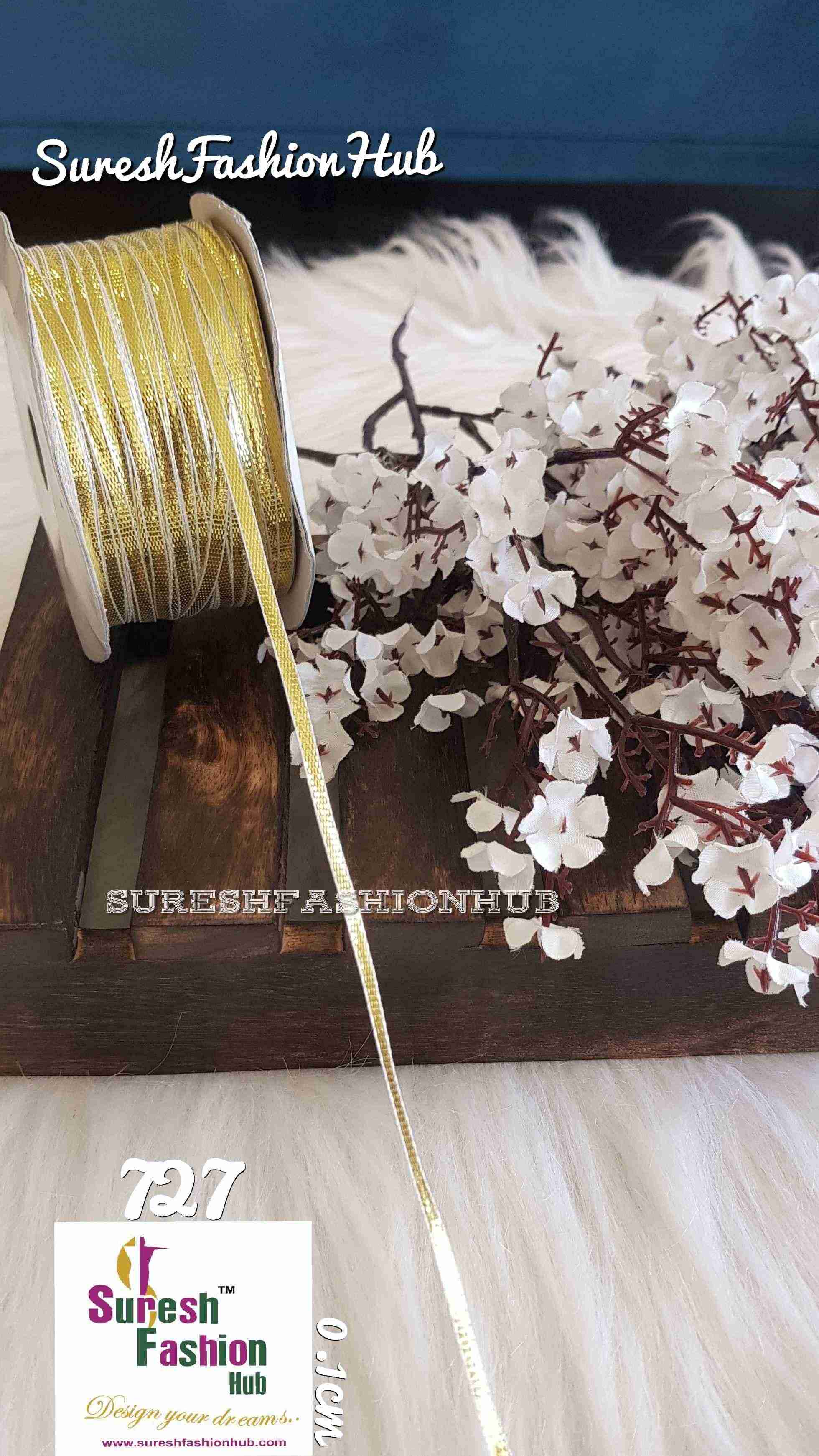 Thin Golden Yellow Gota Patti Trim