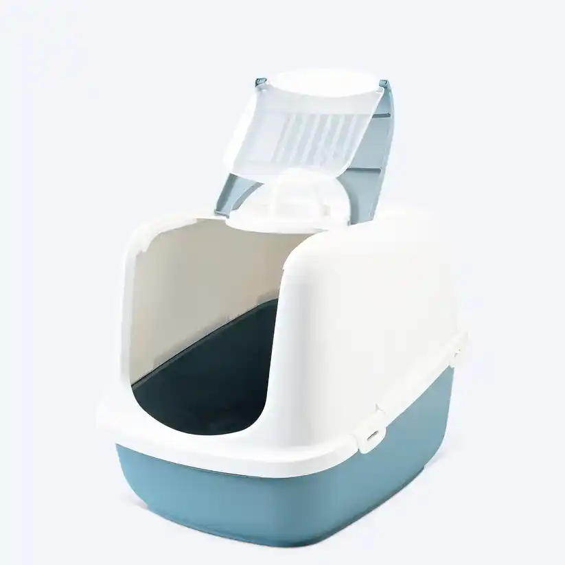 Savic Nestor Jumbo Cat Litter Box - Cold Gray