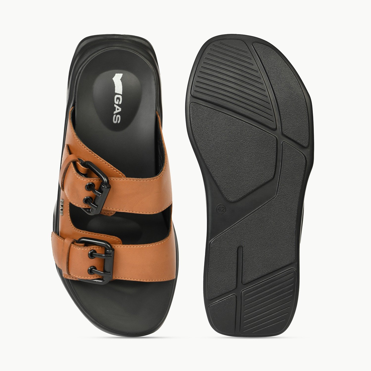 Men’s Tan Tier Buckle Sandals