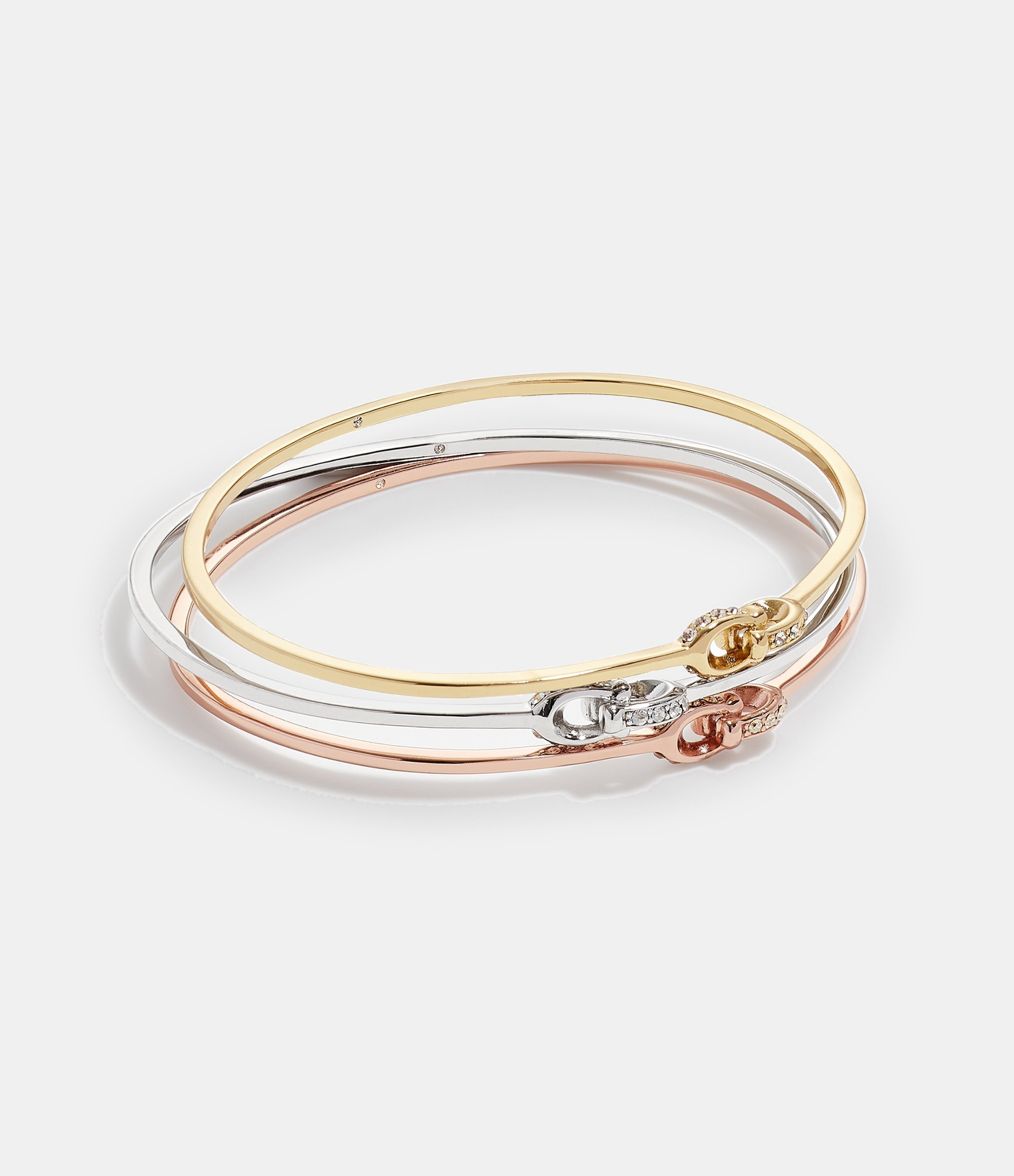 Signature Interlocking Bangle Bracelet Set