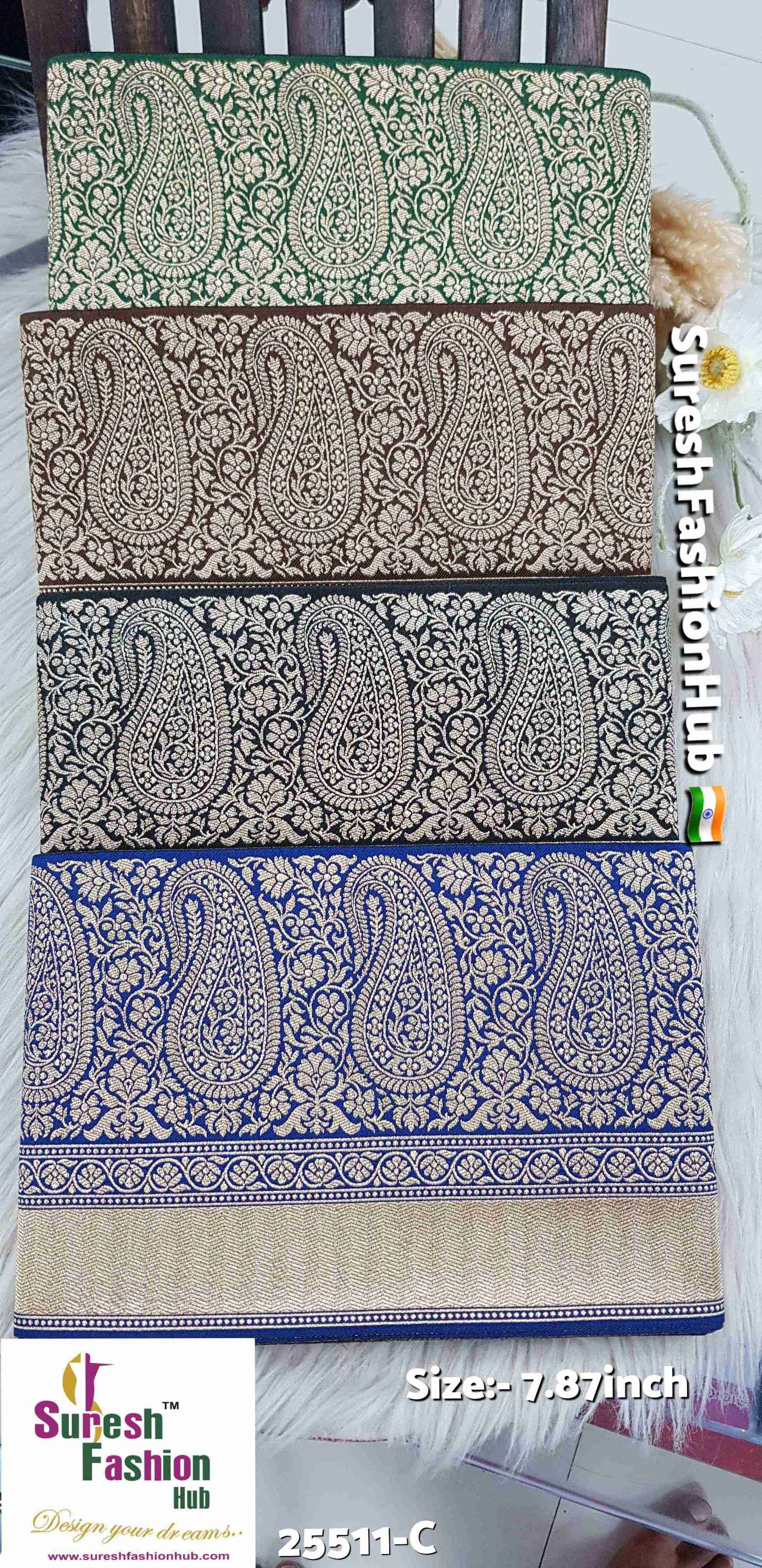 Green Splendor Banarasi Keri Lace