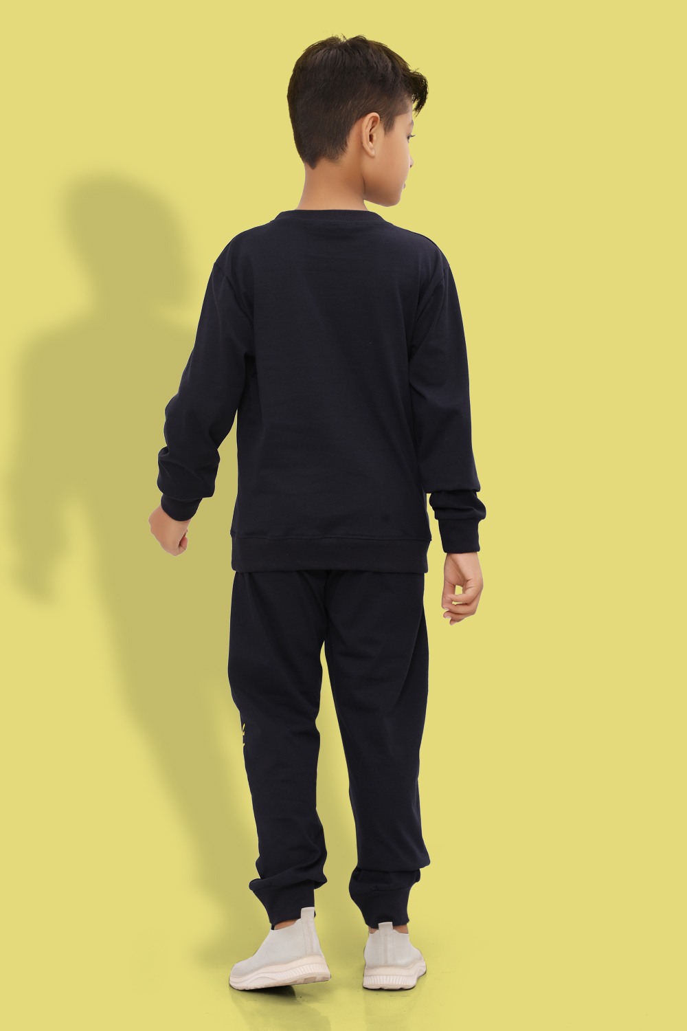 Ninos Dreams Boys Gamer Print  Full Sleeves Cotton Coord Set with Tshirt & Jogger  -Navy Blue