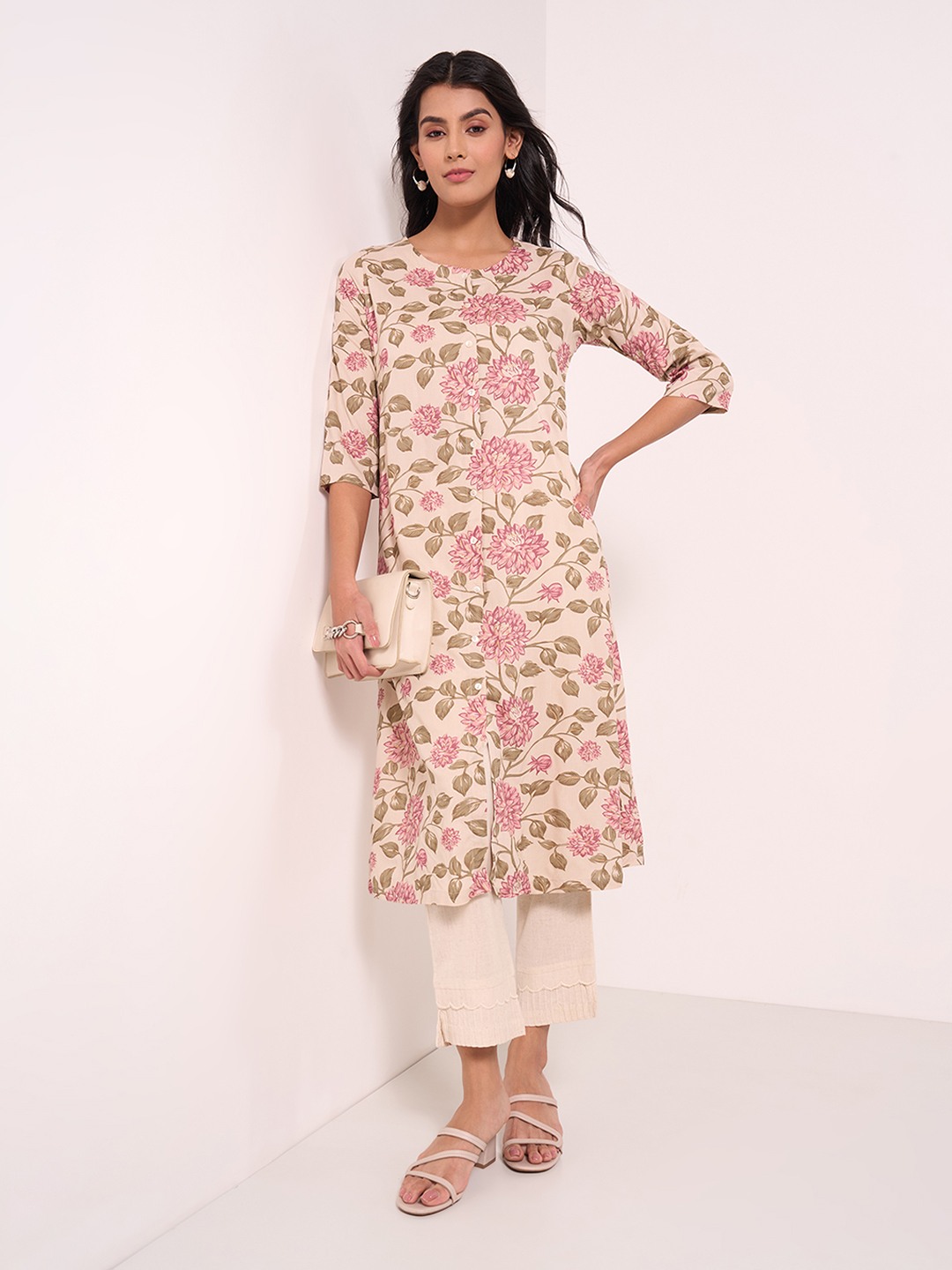 Rangmanch Cream Kurta