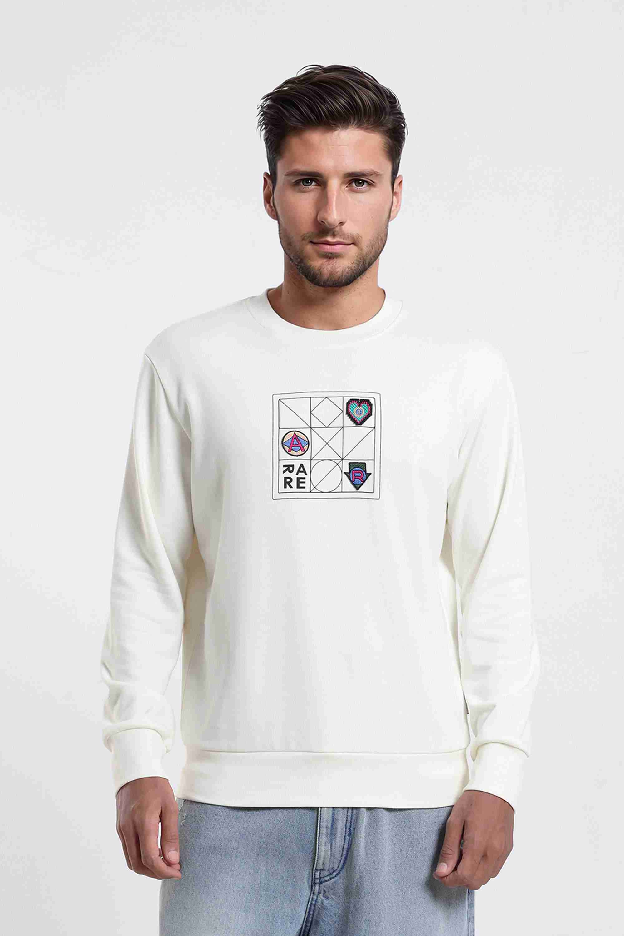 Printed Cotton Regular Fit Men Sweatshirt