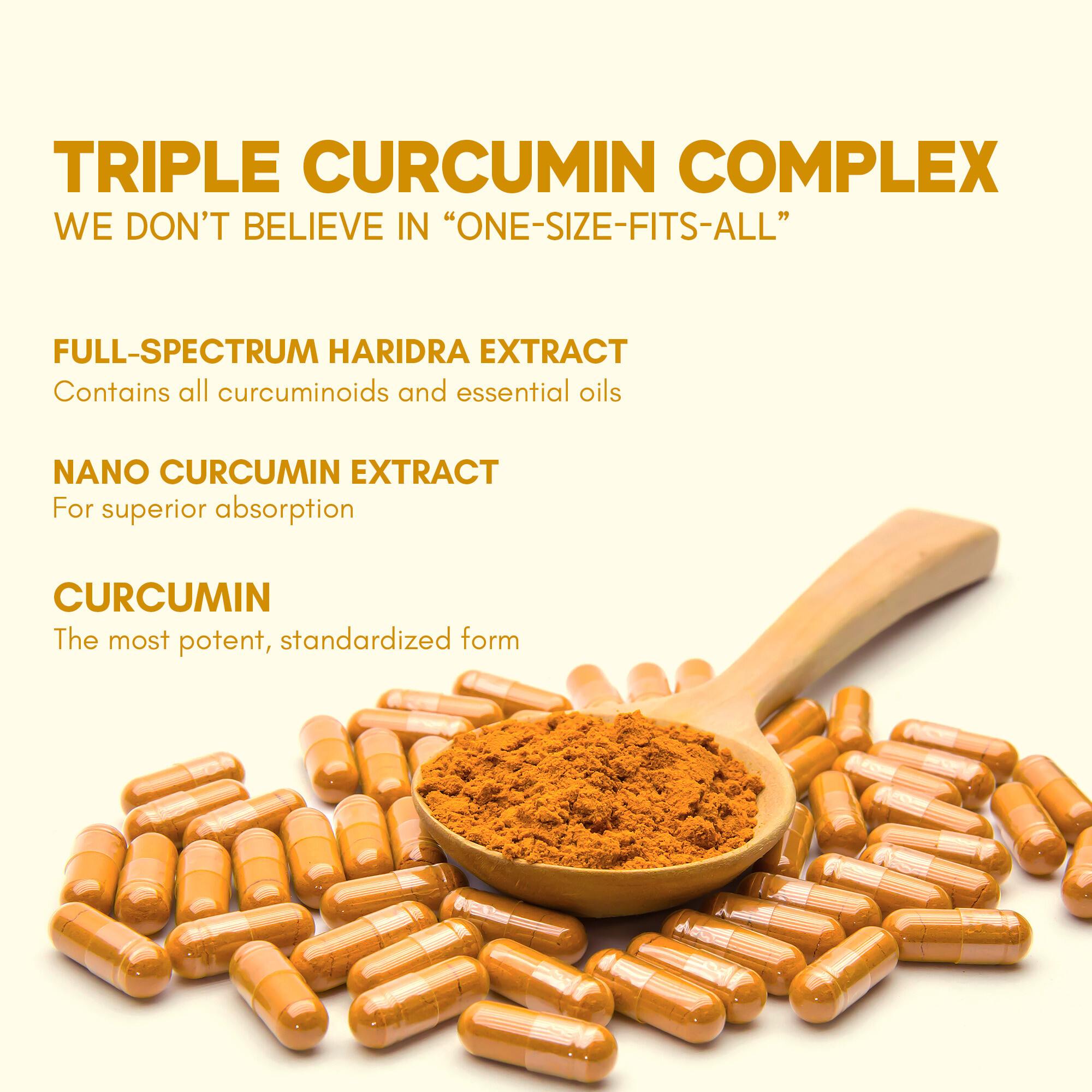 Rasayanam | Curcumin 1600Mg | Nano Curcumin 95% Curcuminoids | 120 Capsules | Pack Of 2