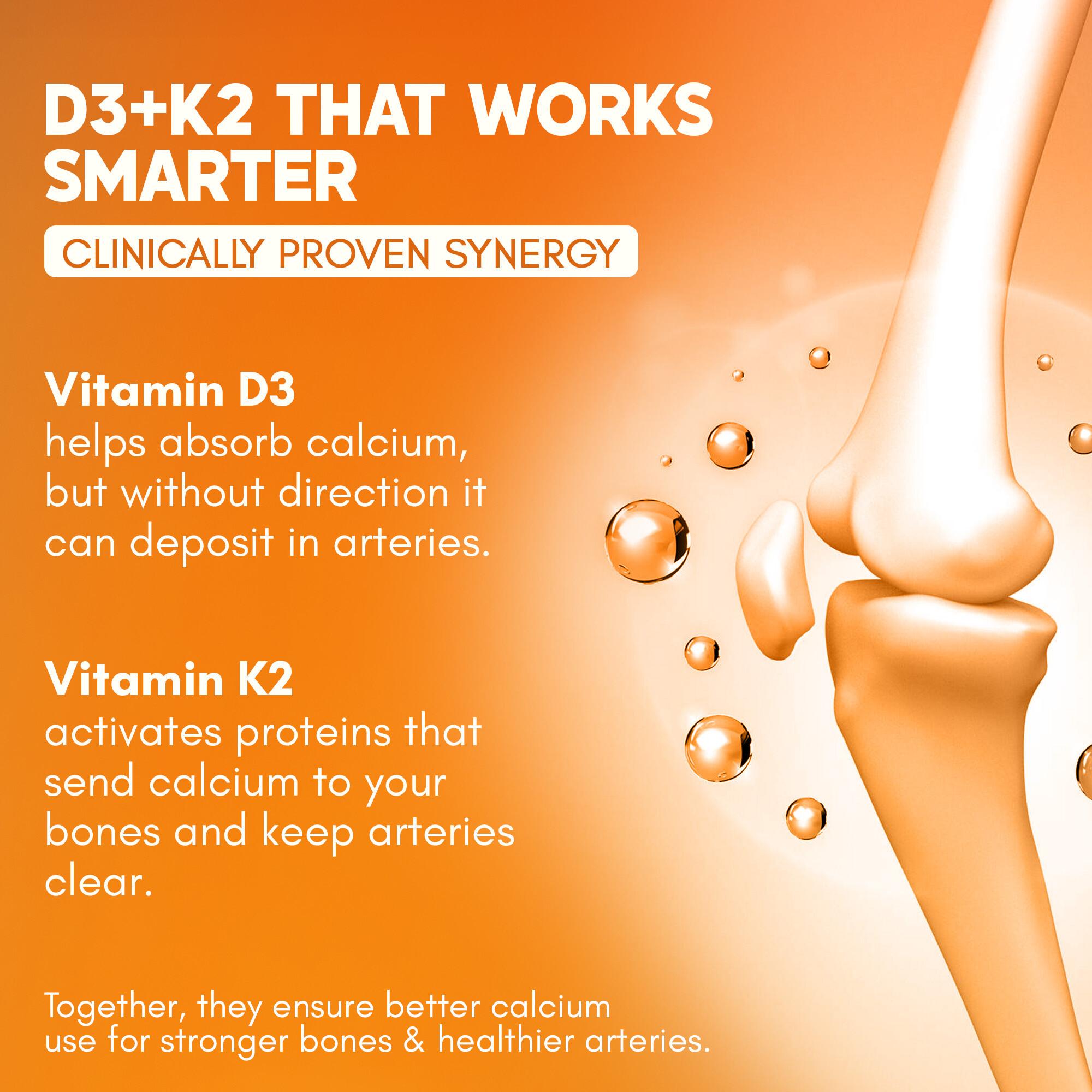 Rasayanam D3+K2 MK-7 Vegan | Balchem K2 | Calcium, Bone & Heart Support | 120 Tablets (Pack of 1)