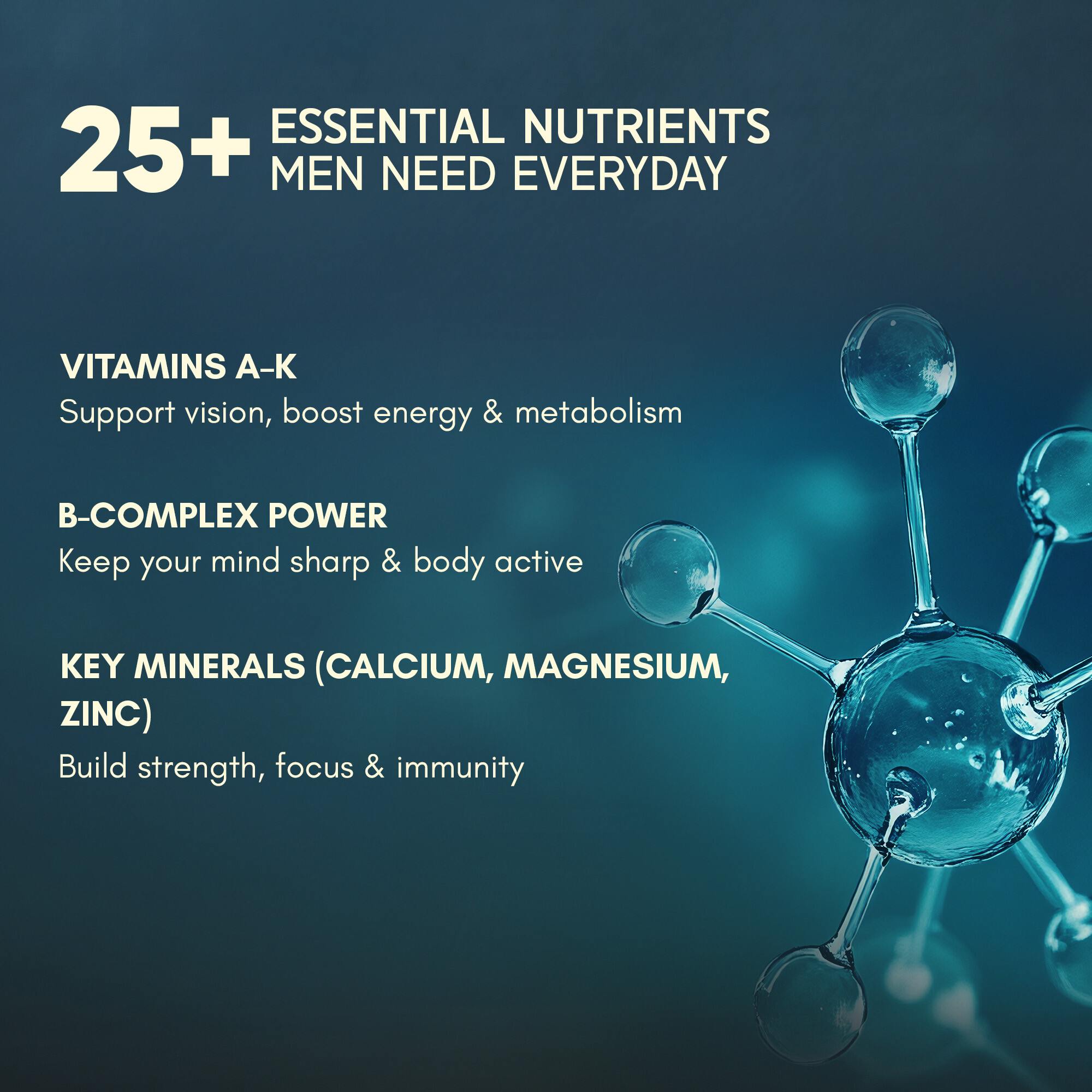 Rasayanam Multivitamin for Men | 52 Ingredients | Energy, Immunity & Health (120 Tablets, Pack of 2)