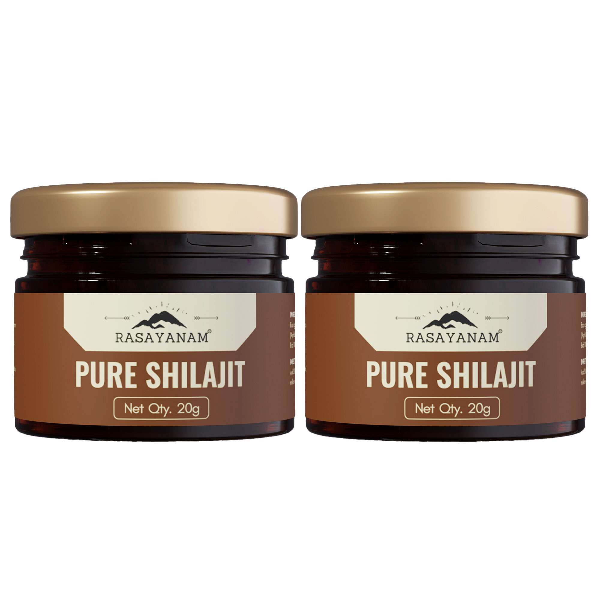 RASAYANAM PURE SHILAJIT |75% FULVIC ACID FOR ENERGY & STAMINA|20G PACK OF 2