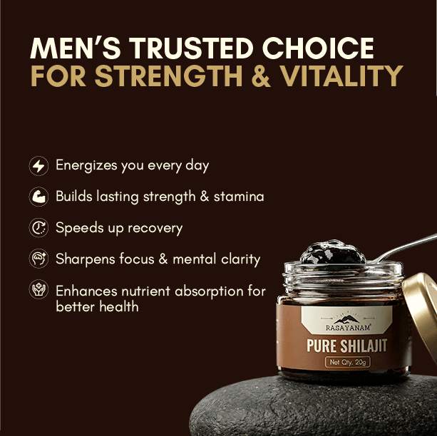 RASAYANAM PURE SHILAJIT |75% FULVIC ACID FOR ENERGY & STAMINA|20G PACK OF 2