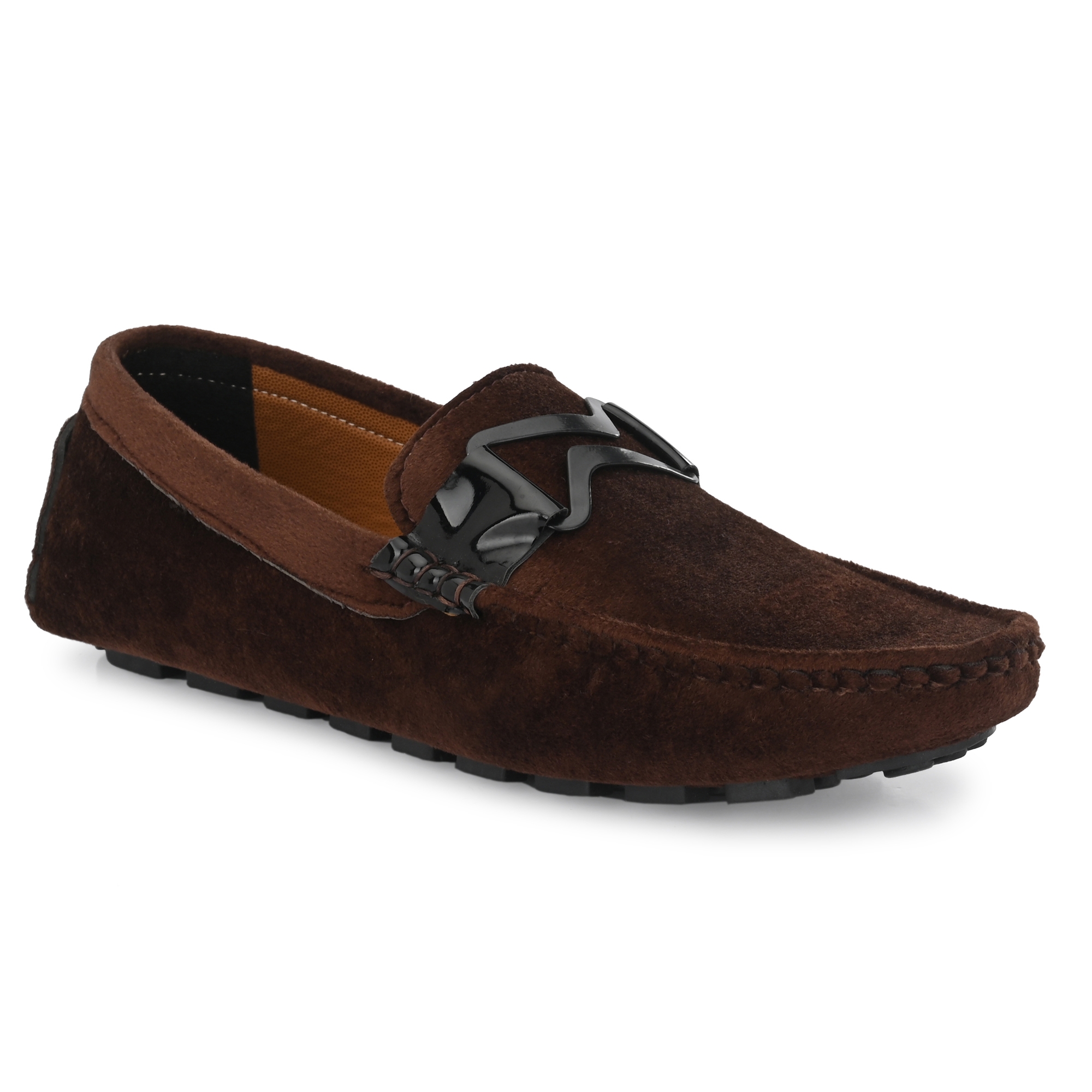 RAY J | RAY J Brown Slip On Loafers For Men 0