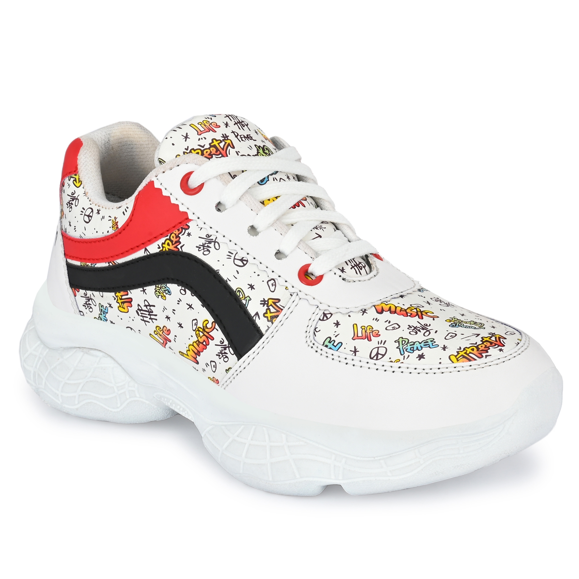 MOSCHINO Quilted White Leather High Top Sneakers