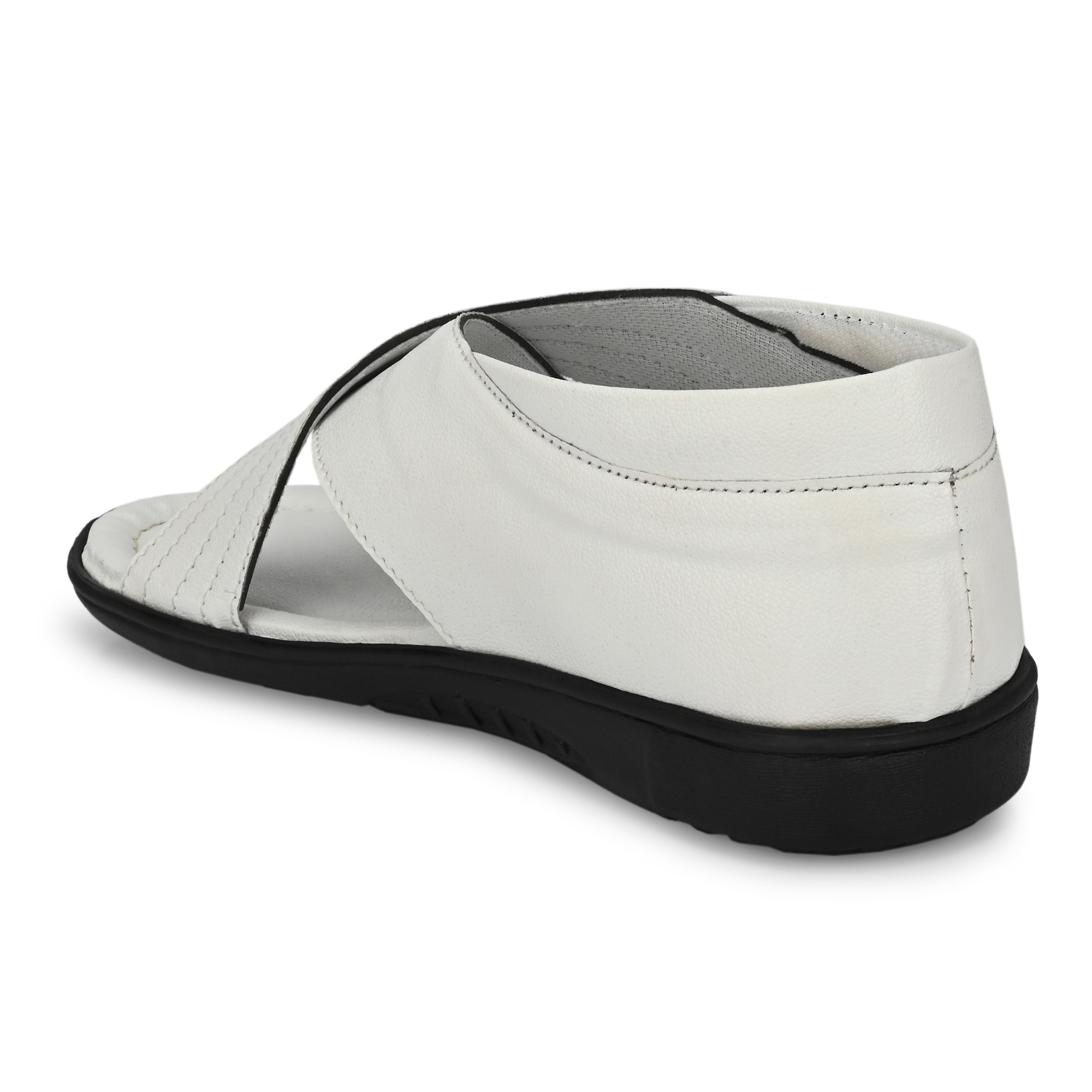 RAY J White Slip On Slippers For Men