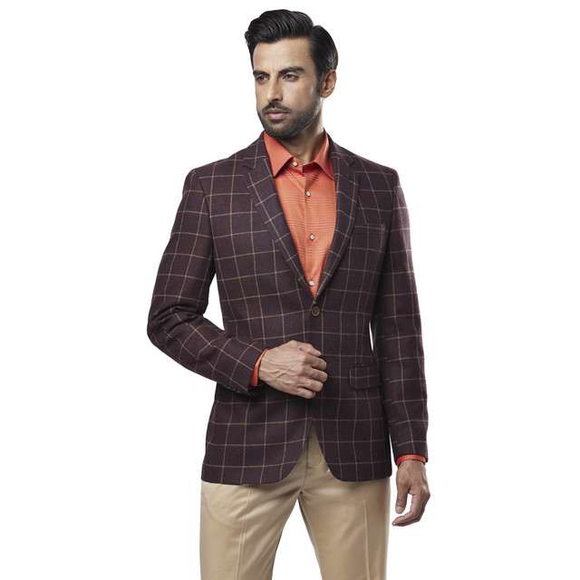 Raymond red blazer on sale