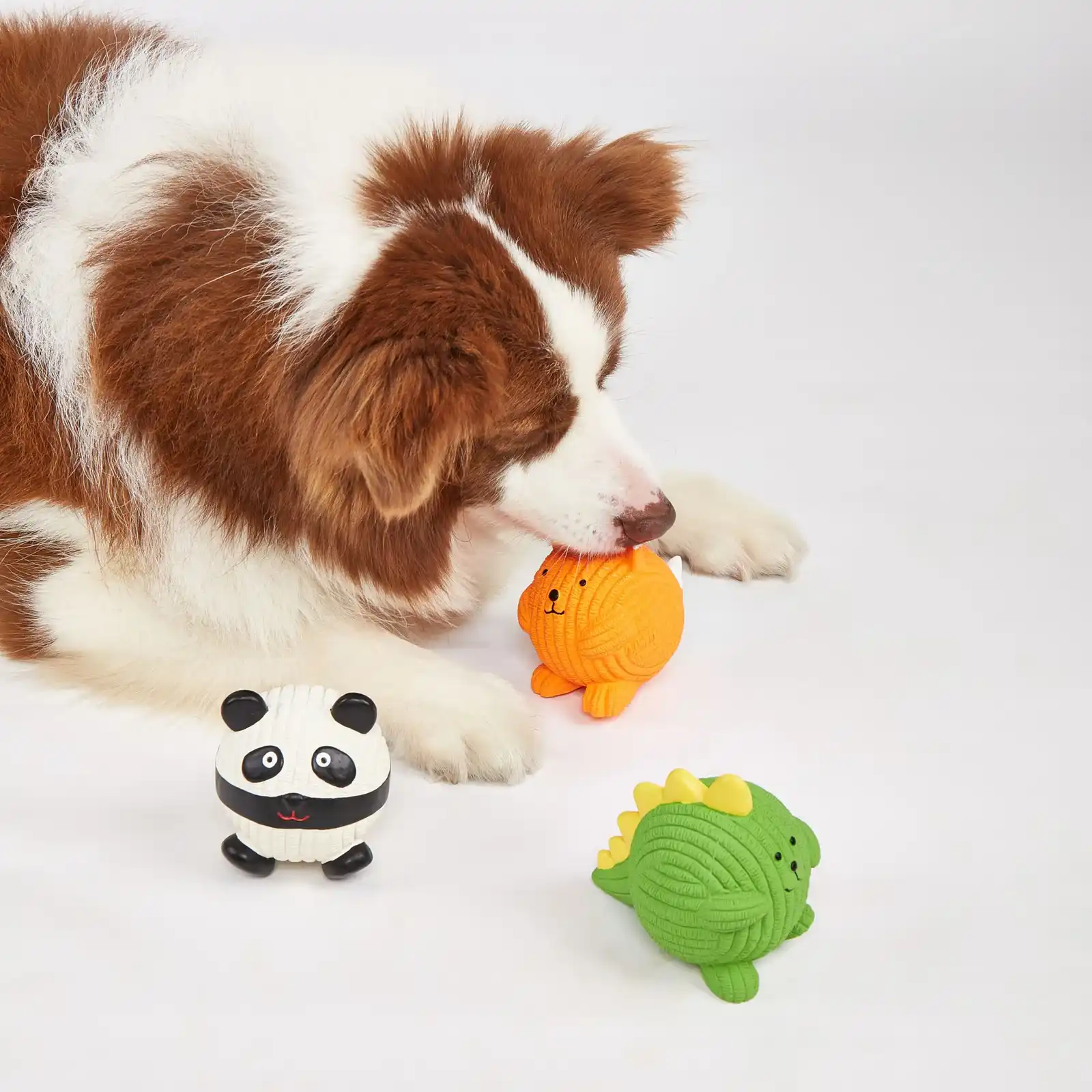 Barkbutler Fofos Latex Panda Ball Toy for Dogs