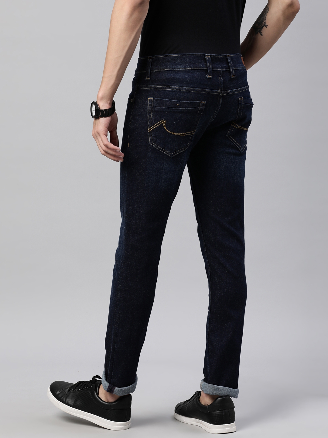 American Bull | American Bull Mens Solid Full length Denim Jeans 1
