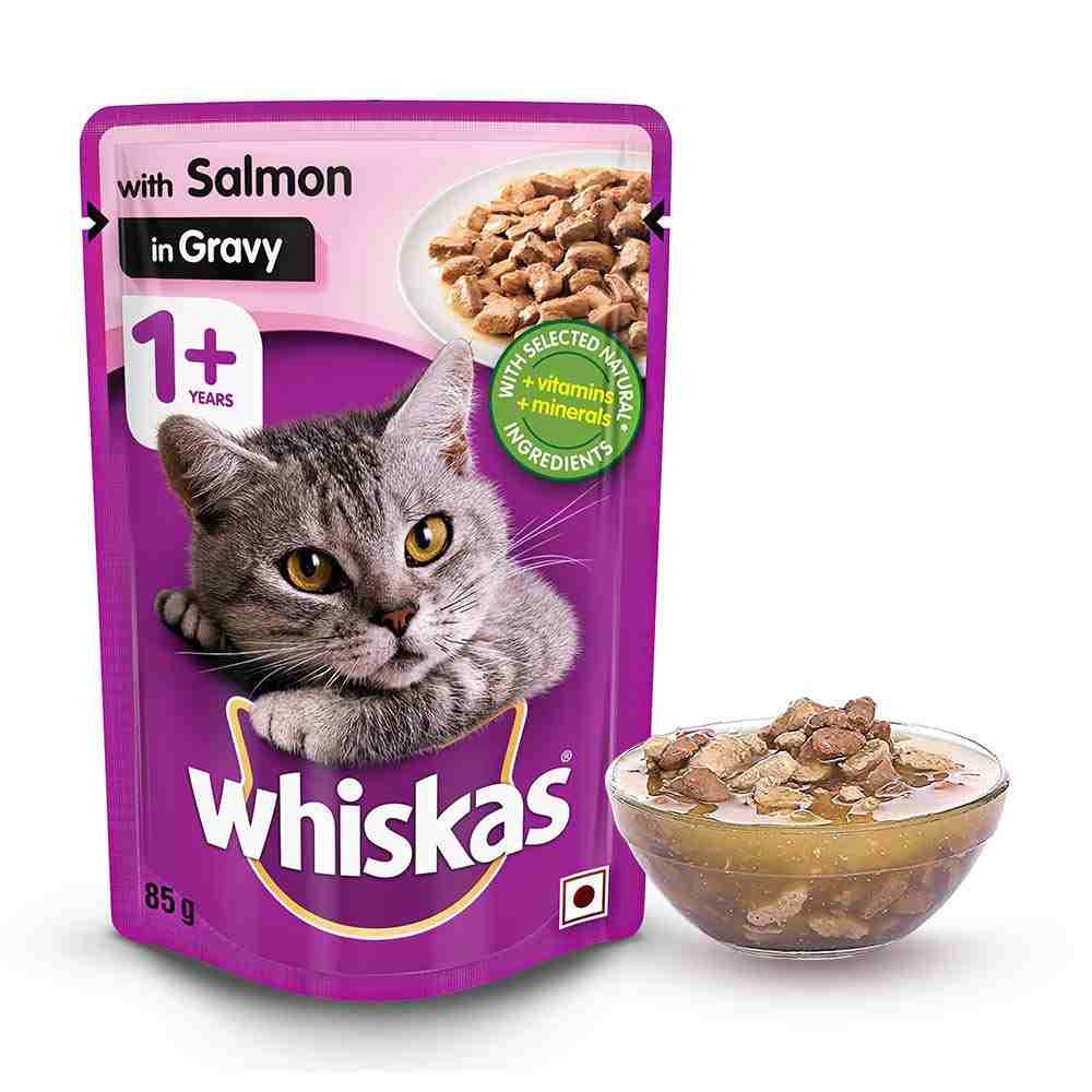 Whiskas | Whiskas Adult Salmon With Gravy 85 Gm – (Best Before Jan’26)