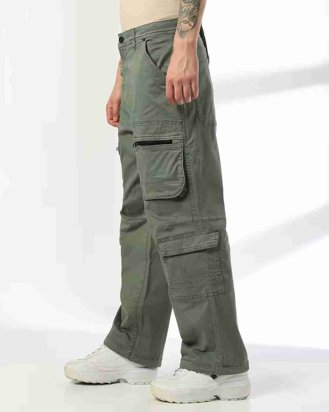 Rev-Verse | Men Flat-Front Baggy Fit Cargo Pants