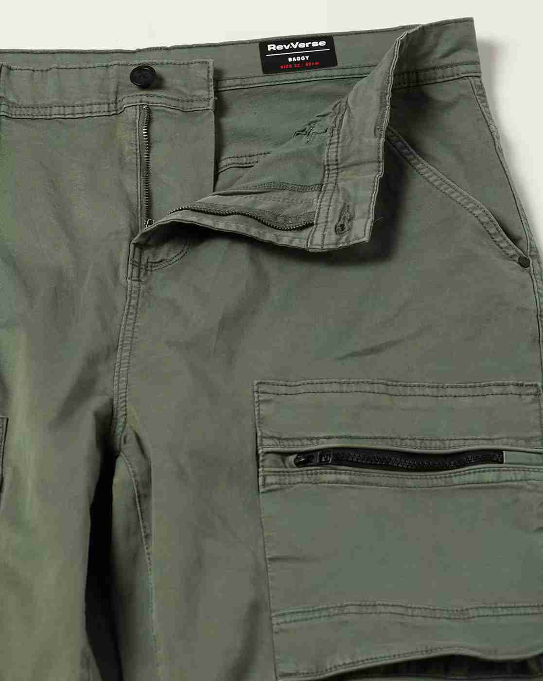 Rev-Verse | Men Flat-Front Baggy Fit Cargo Pants|4