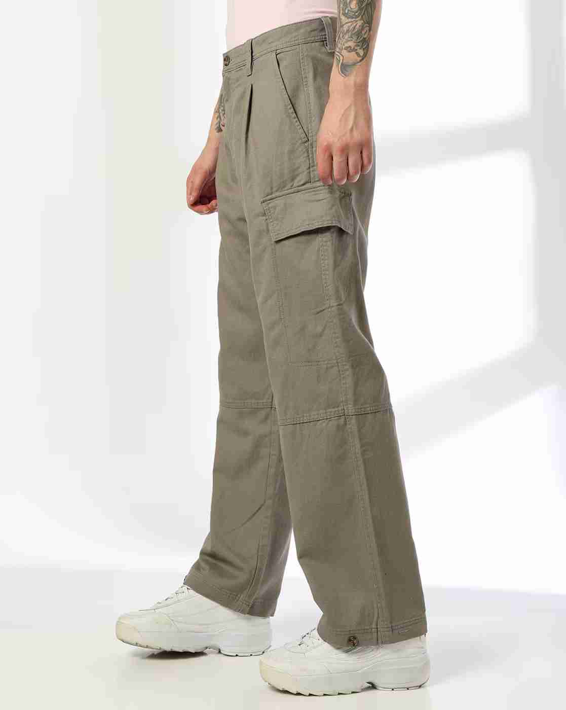 Rev-Verse | Men Flat-Front Straight Fit Cargo Pants|1