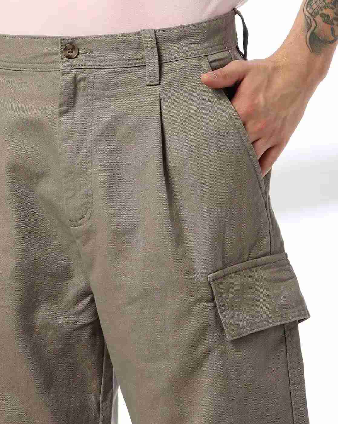 Rev-Verse | Men Flat-Front Straight Fit Cargo Pants|3
