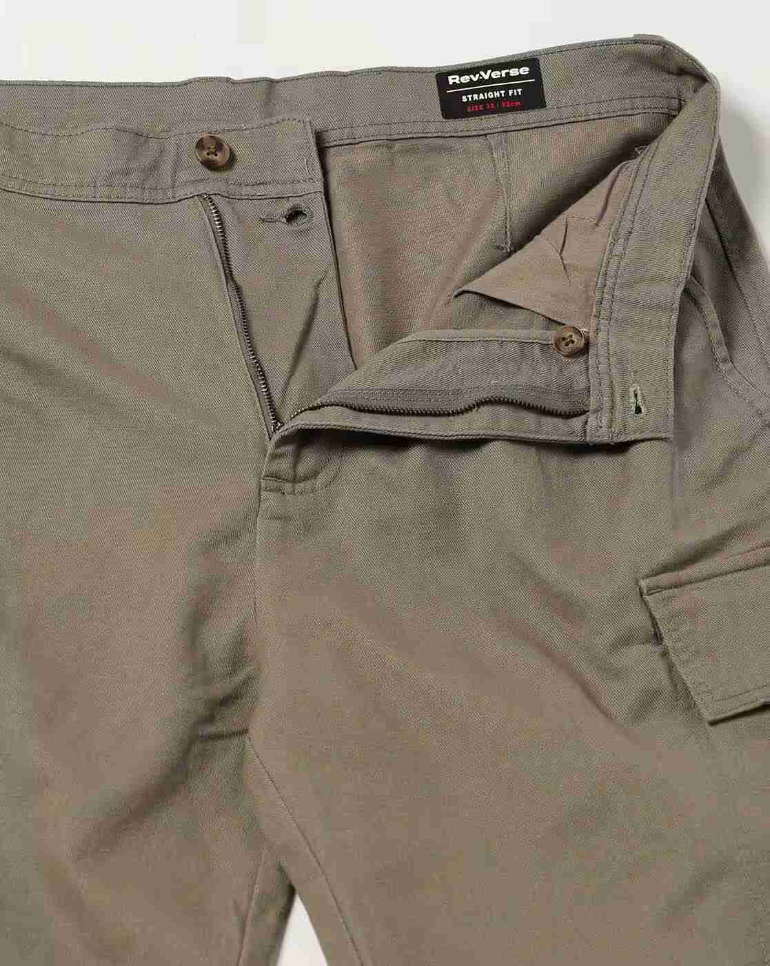 Rev-Verse | Men Flat-Front Straight Fit Cargo Pants|4