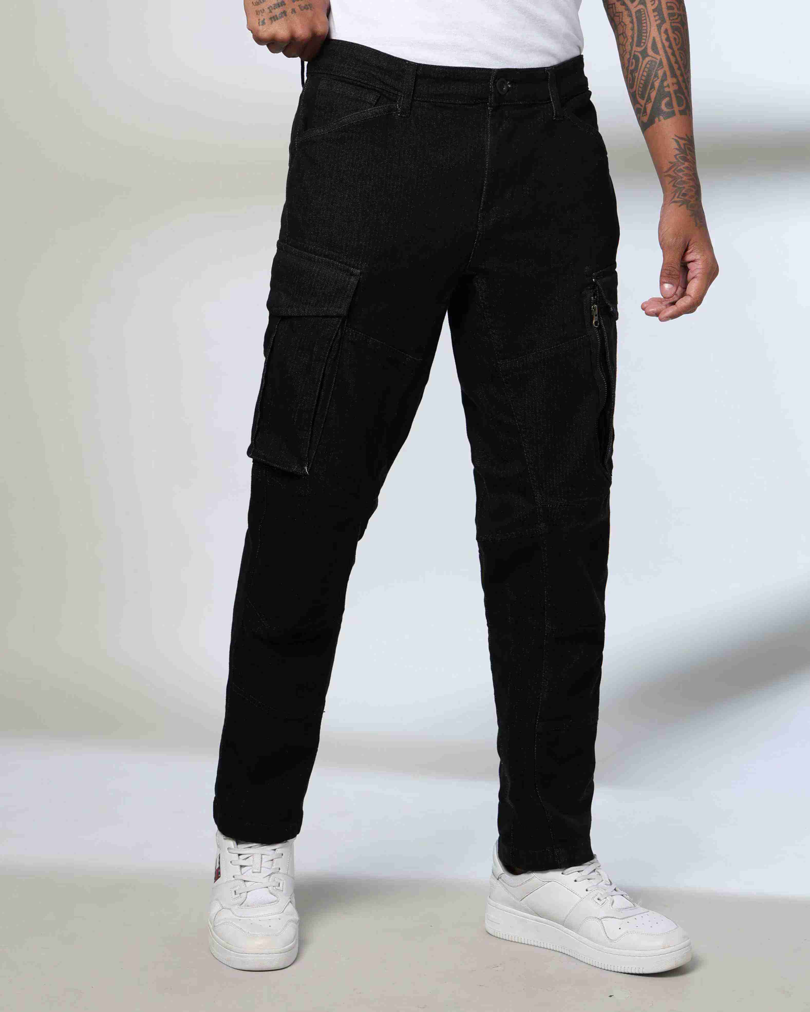 Rev-Verse | Men Relaxed Fit Cargo Jeans|0