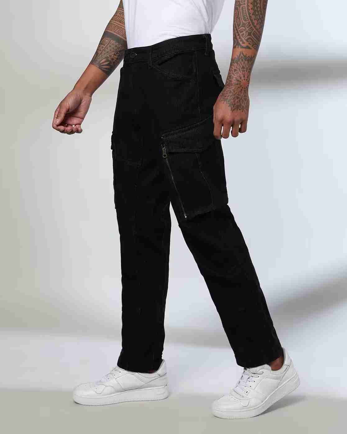 Rev-Verse | Men Relaxed Fit Cargo Jeans|1