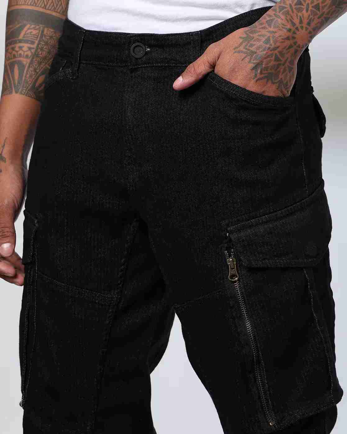 Rev-Verse | Men Relaxed Fit Cargo Jeans|3