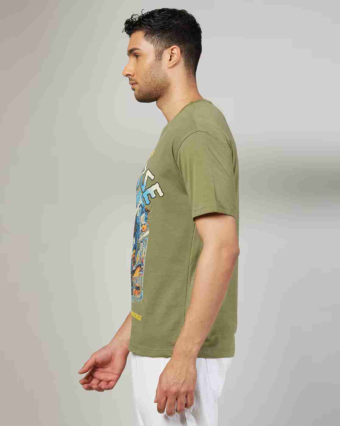 Rev-Verse | Men Graphic Print Relaxed Fit Crew-Neck T-Shirt|2