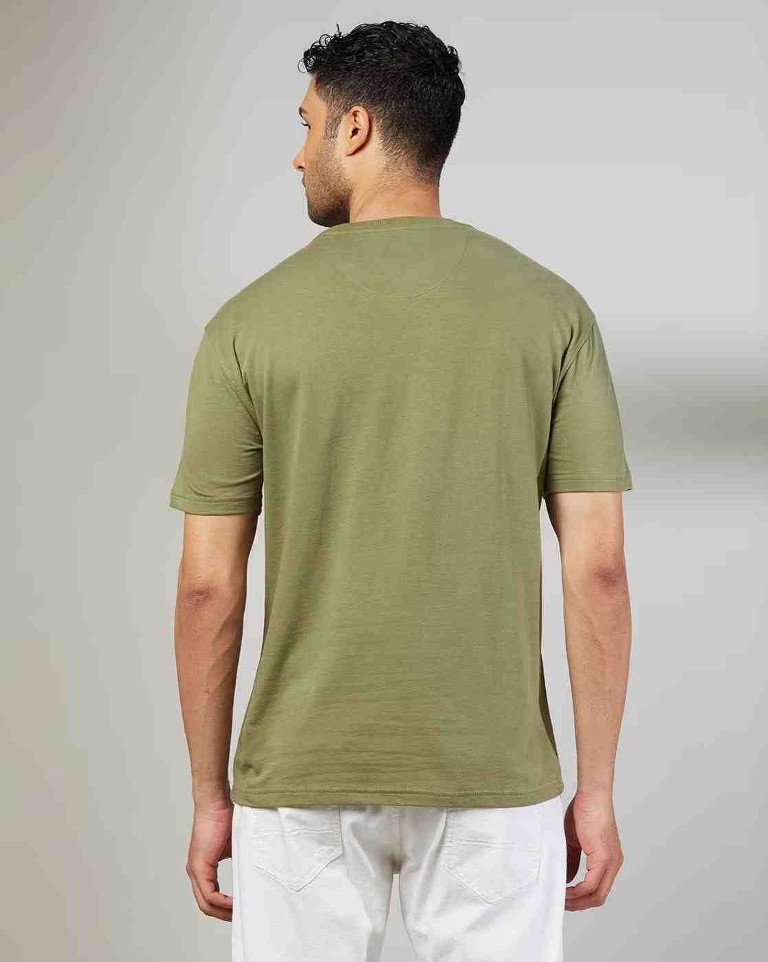 Rev-Verse | Men Graphic Print Relaxed Fit Crew-Neck T-Shirt|3