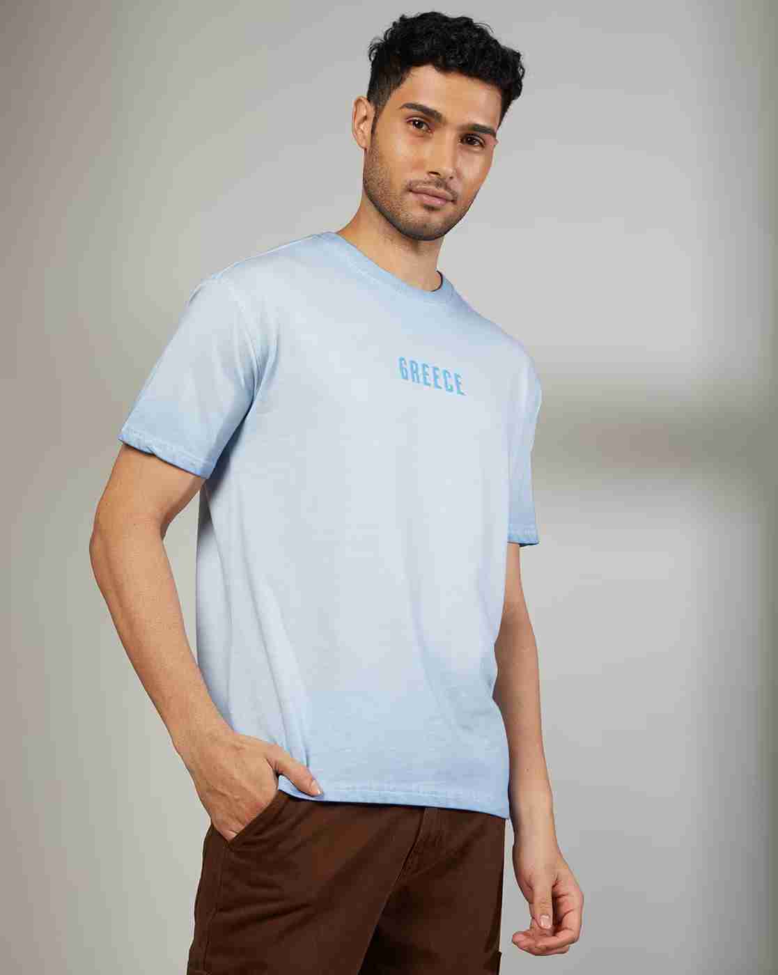 Rev-Verse | Men Printed Relaxed Fit Crew-Neck T-Shirt|1