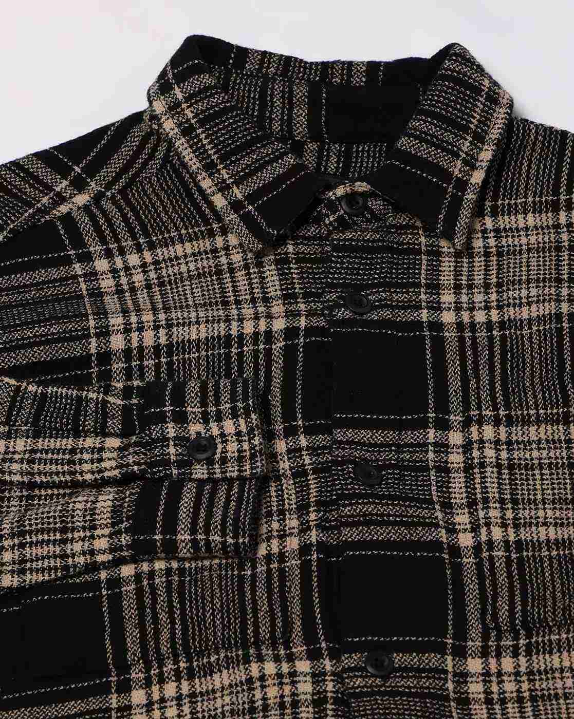 Rev-Verse | Men Checked Oversized Fit Shacket|4