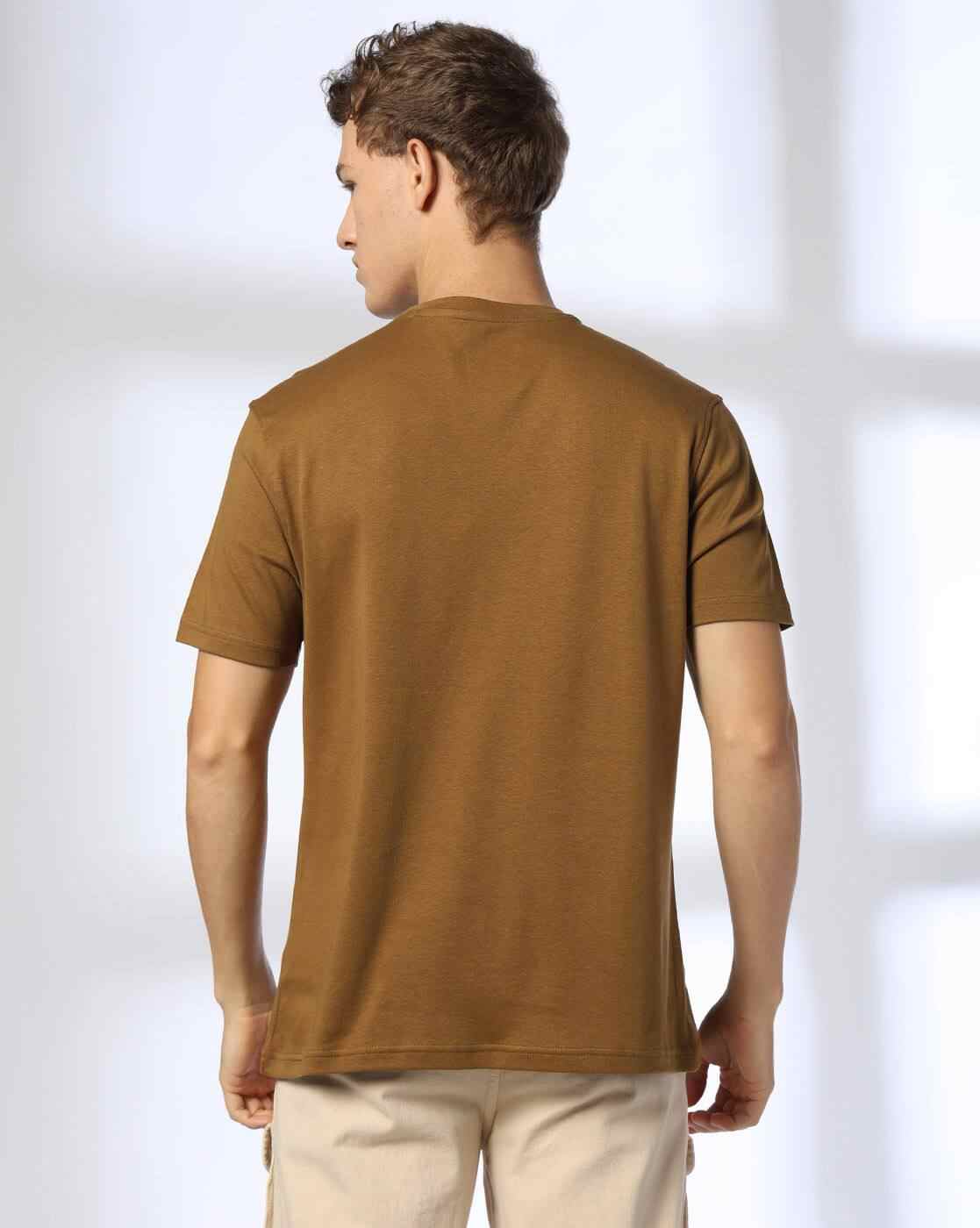 Rev-Verse | Men Graphic Embossed Regular Fit Crew-Neck T-Shirt|2